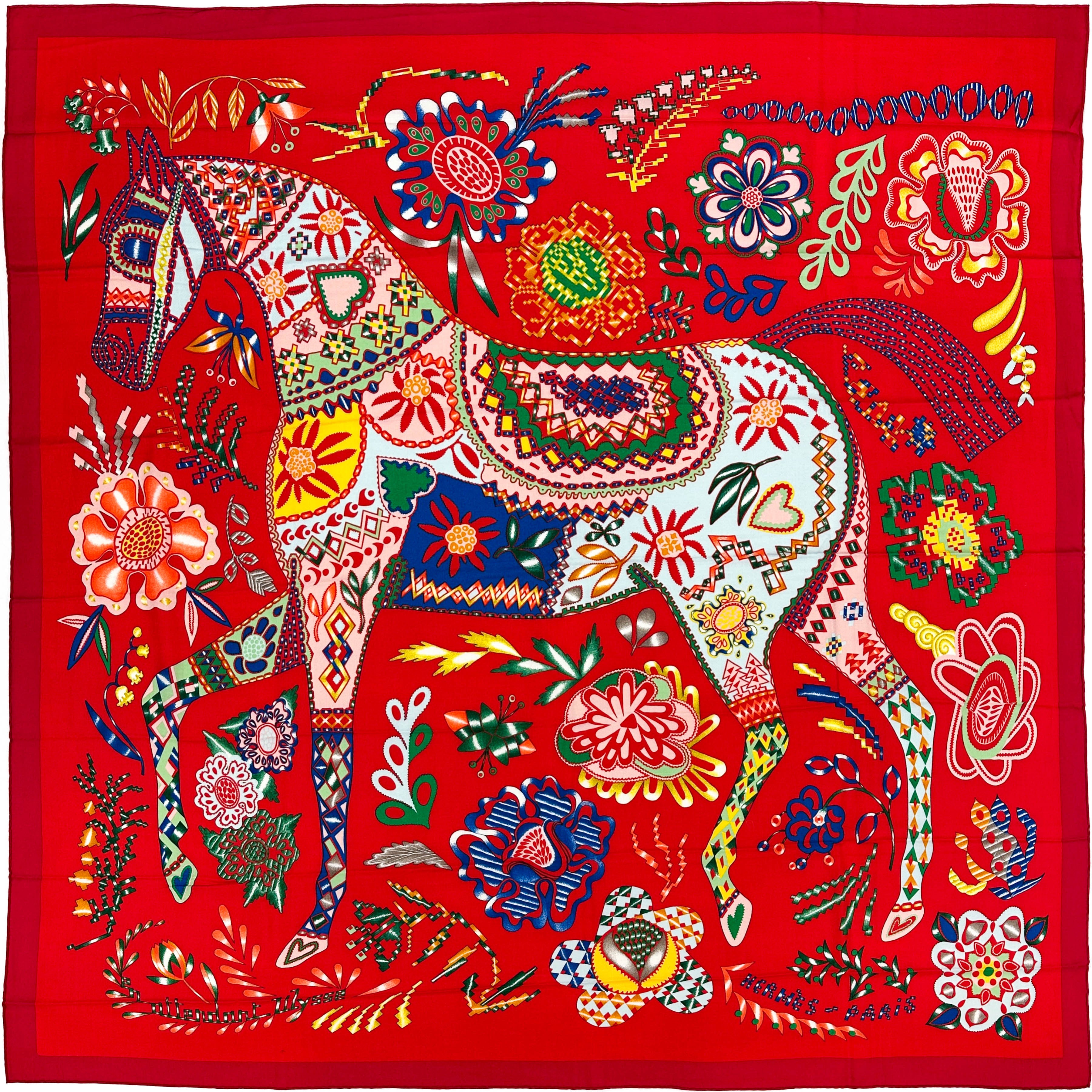 Hermès En Attendant Ulysse Cashmere Silk 140
