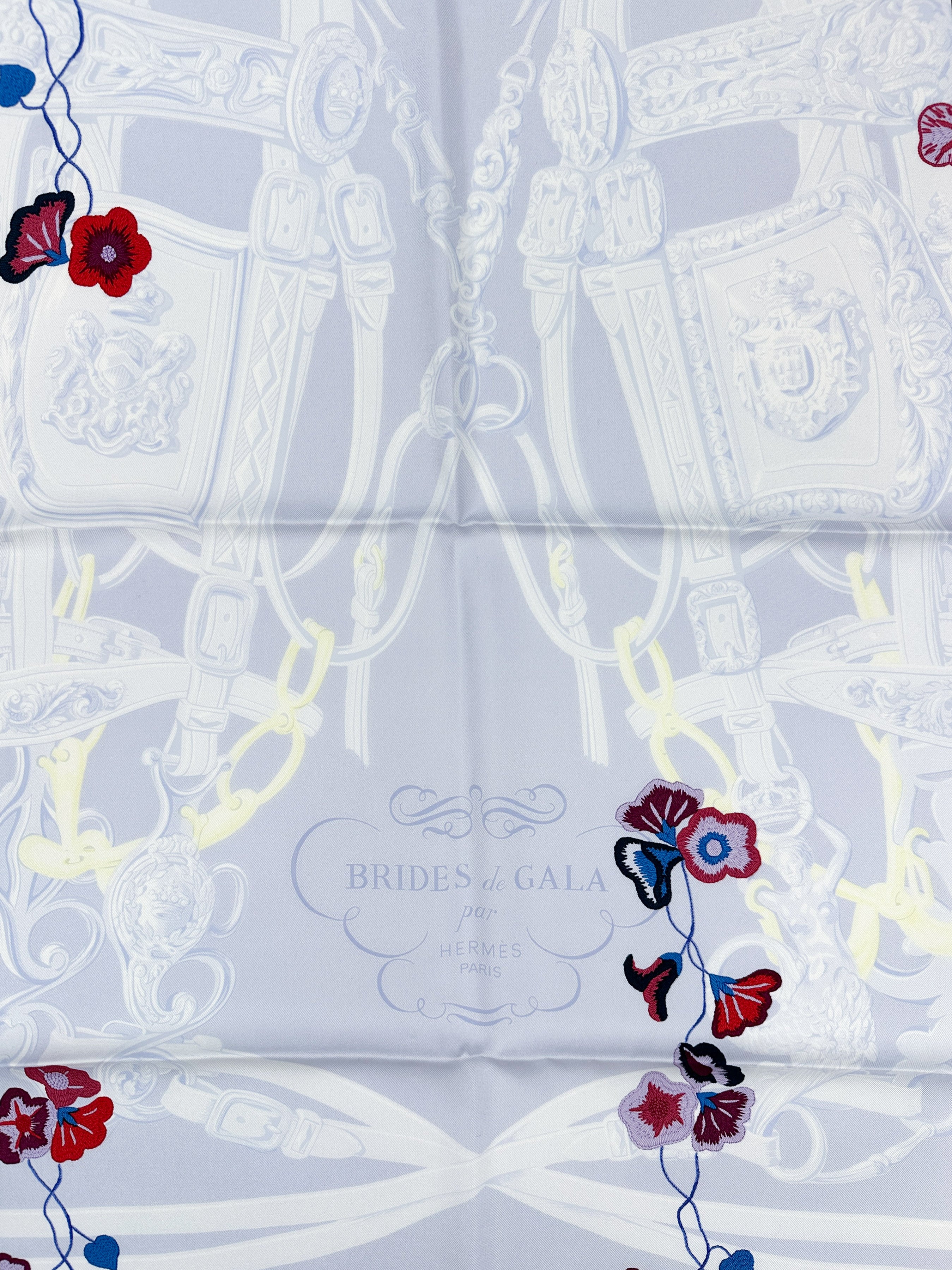 Hermès Brides Fleuries 90