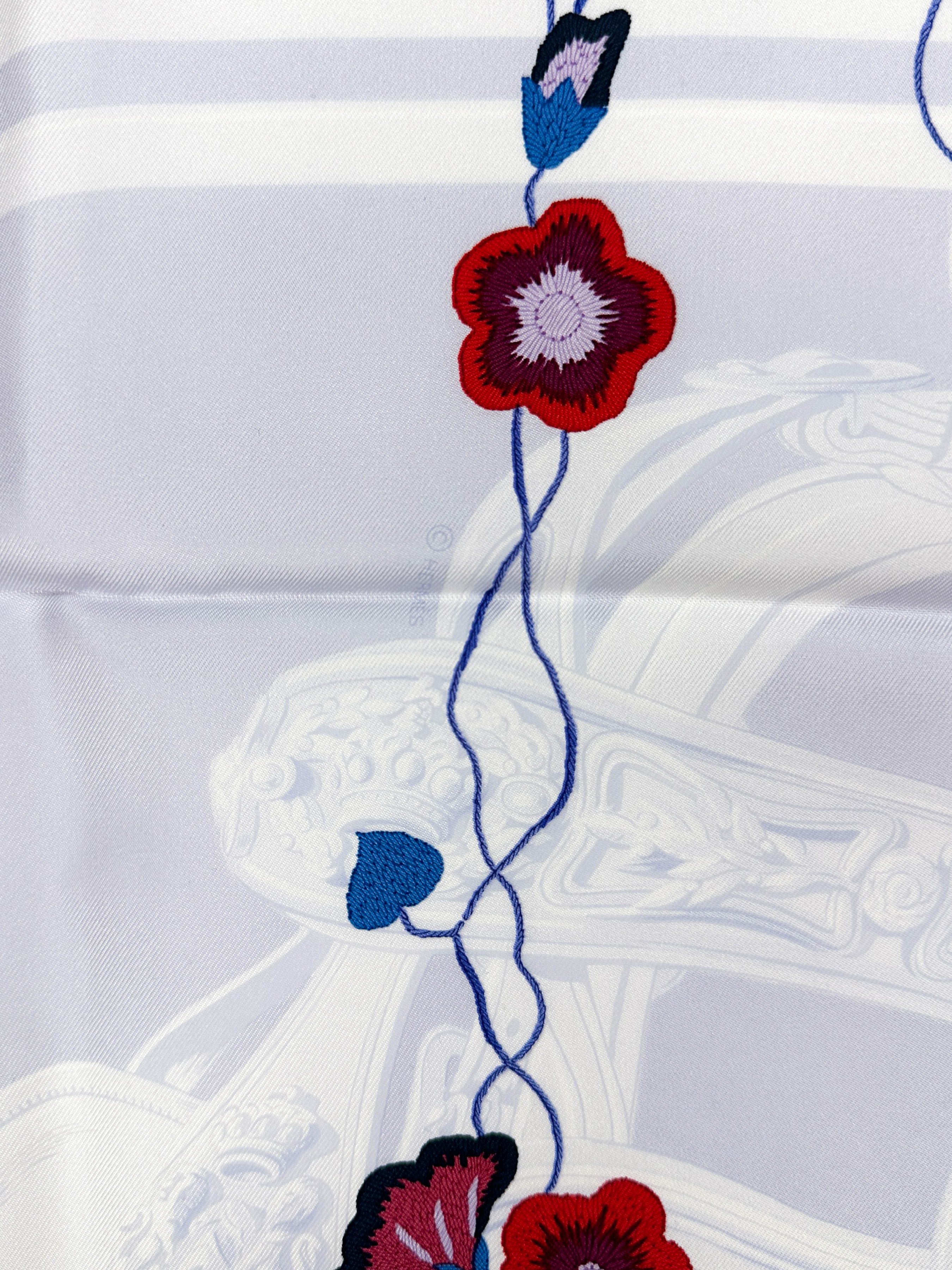 Hermès Brides Fleuries 90