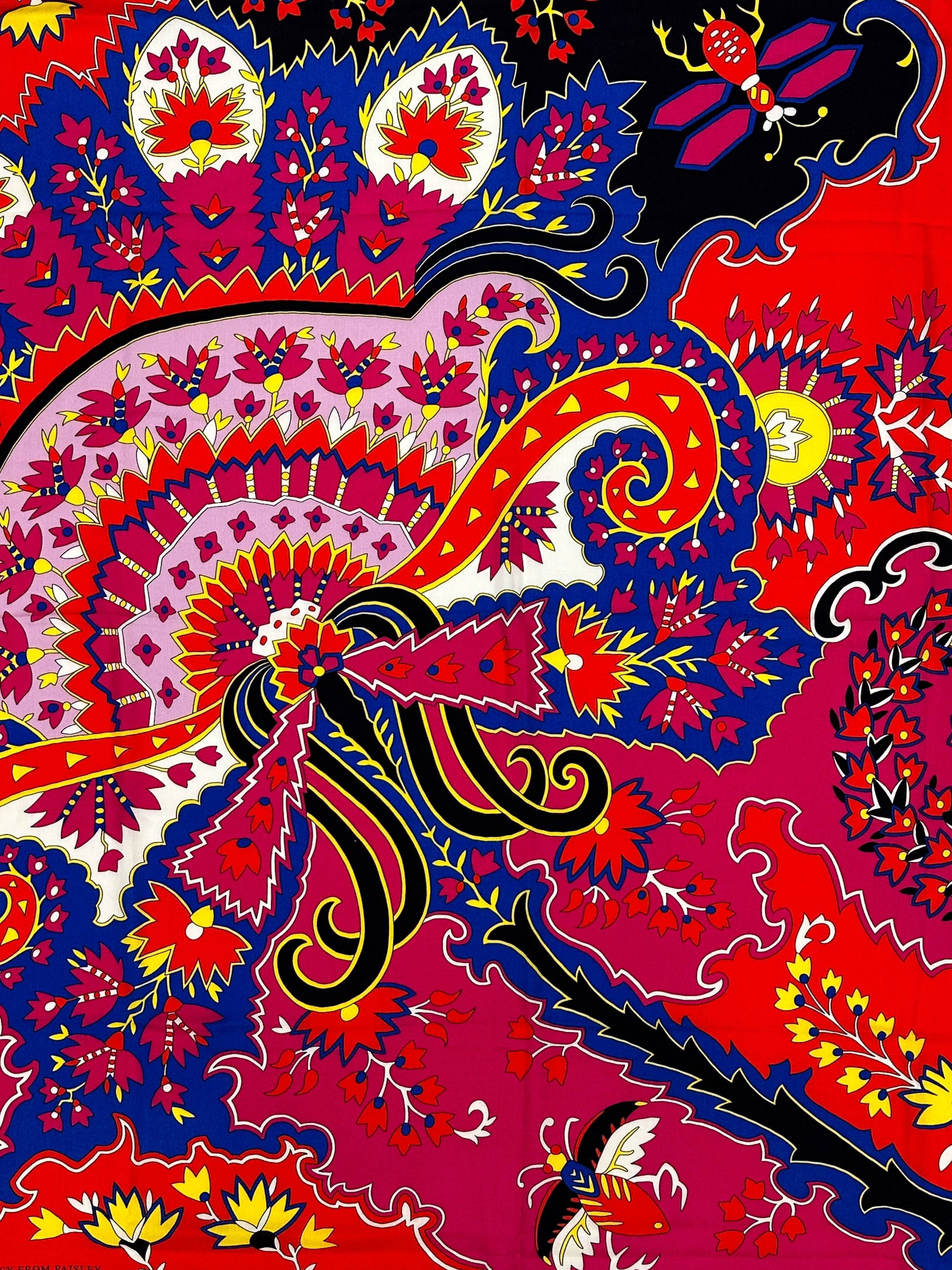 Hermès Paisley From Paisley Cashmere Silk 140