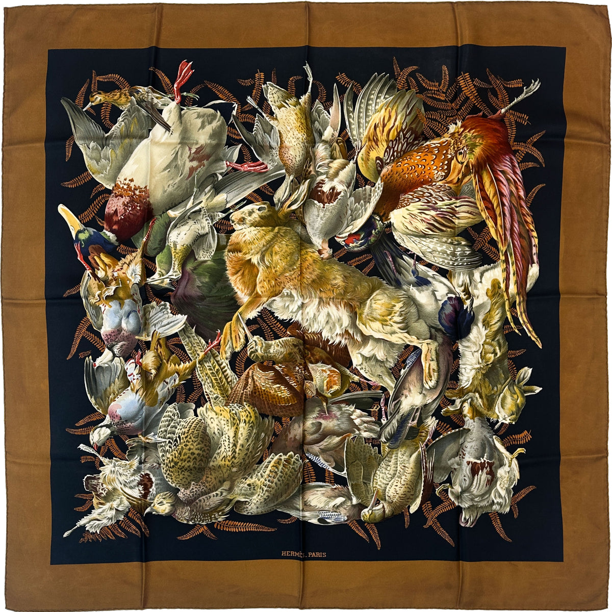 Hermès Gibiers Silk 90