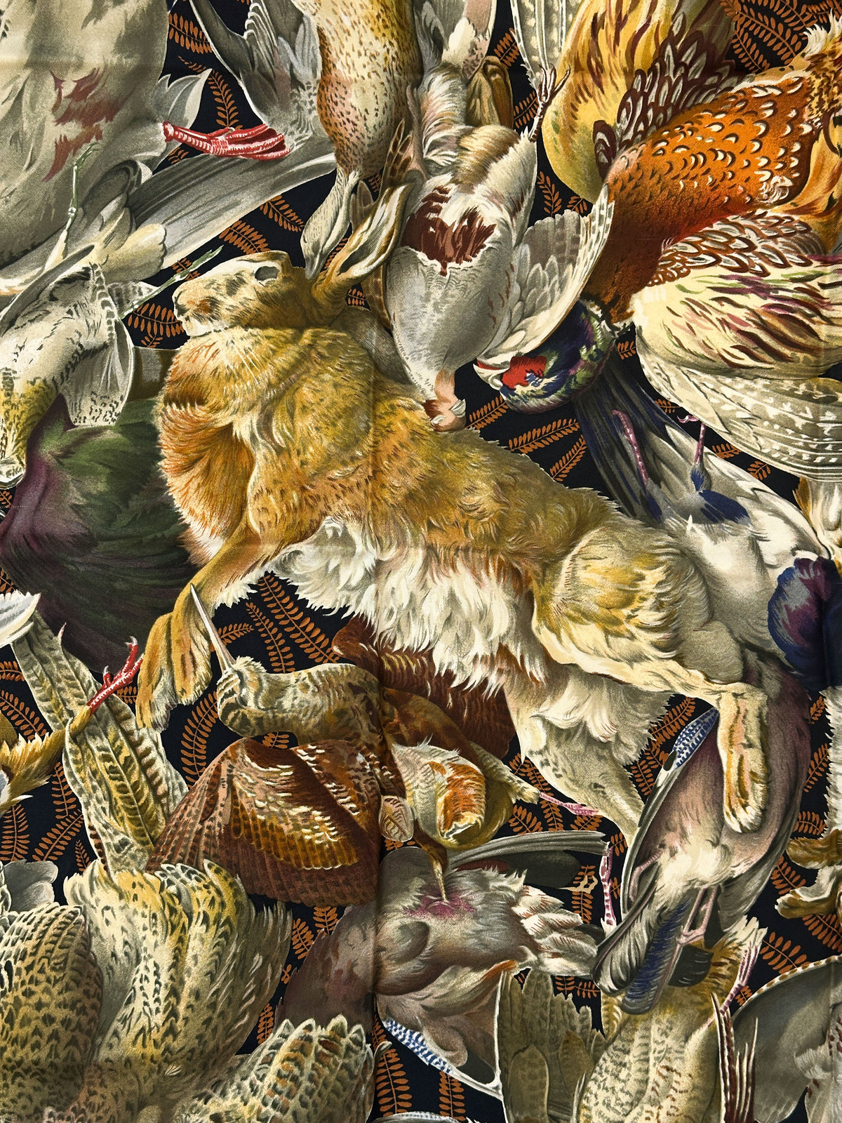 Hermès Gibiers Silk 90