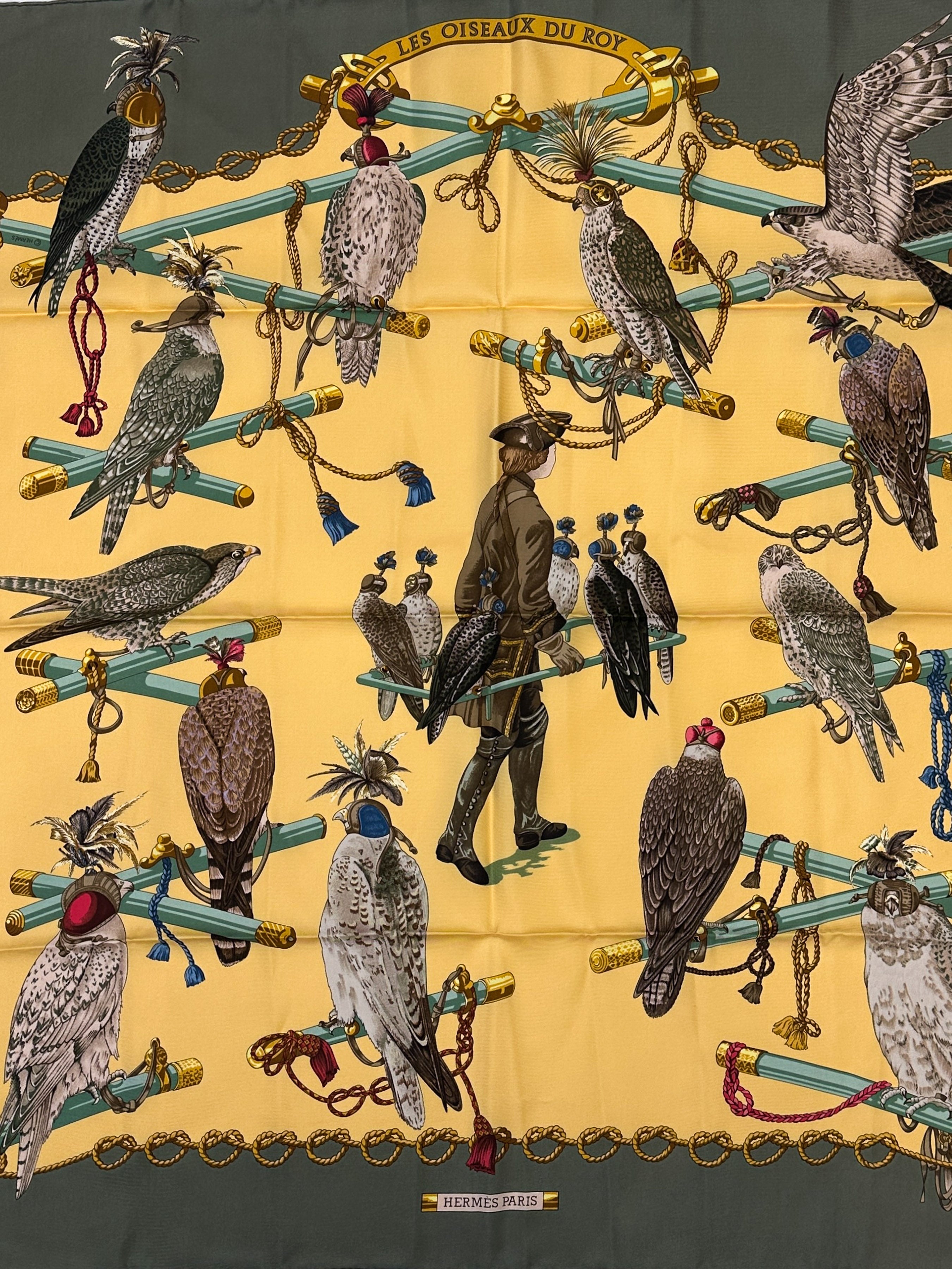 Hermès Les Oiseaux du Roy 90
