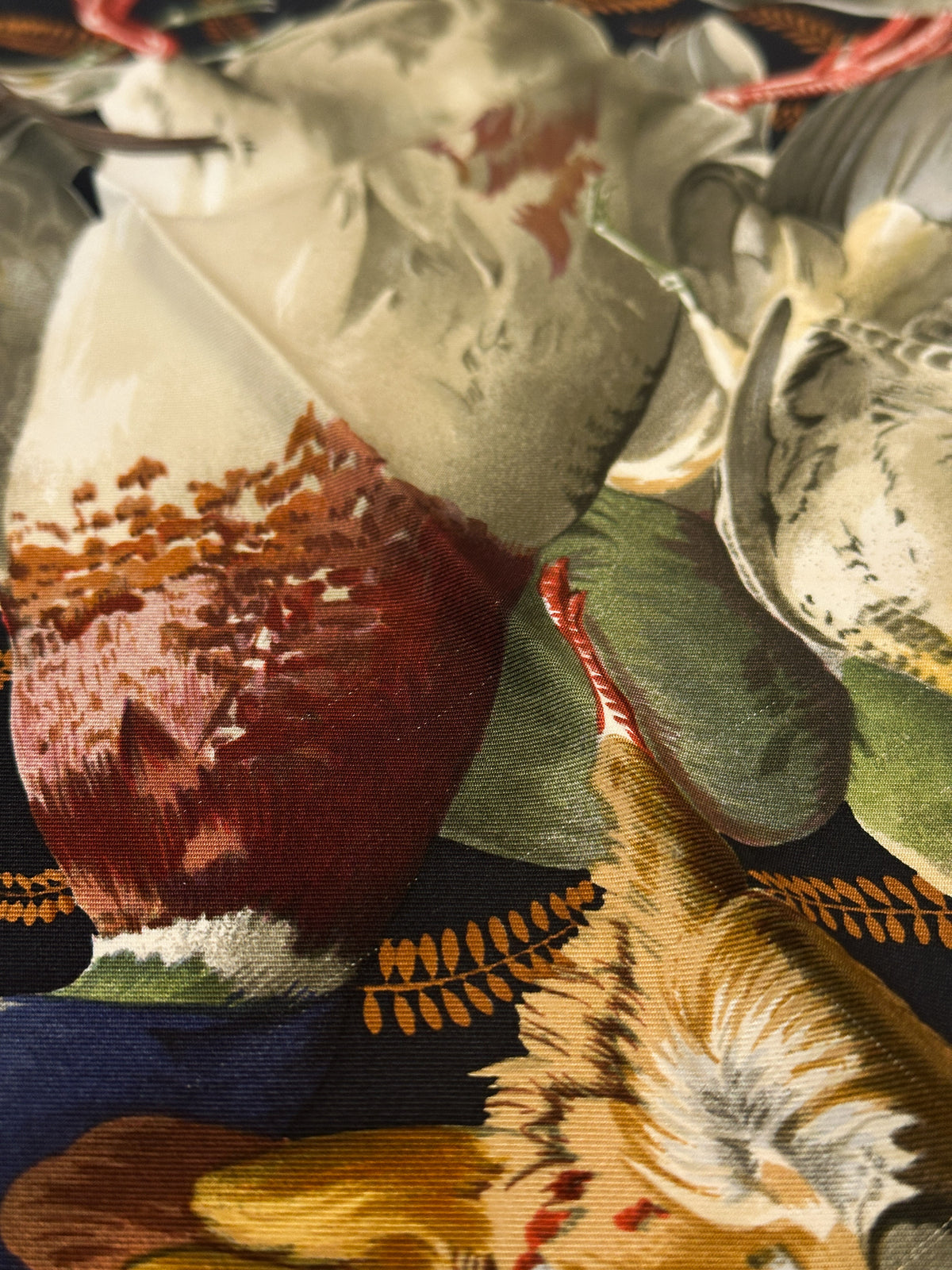 Hermès Gibiers Silk 90