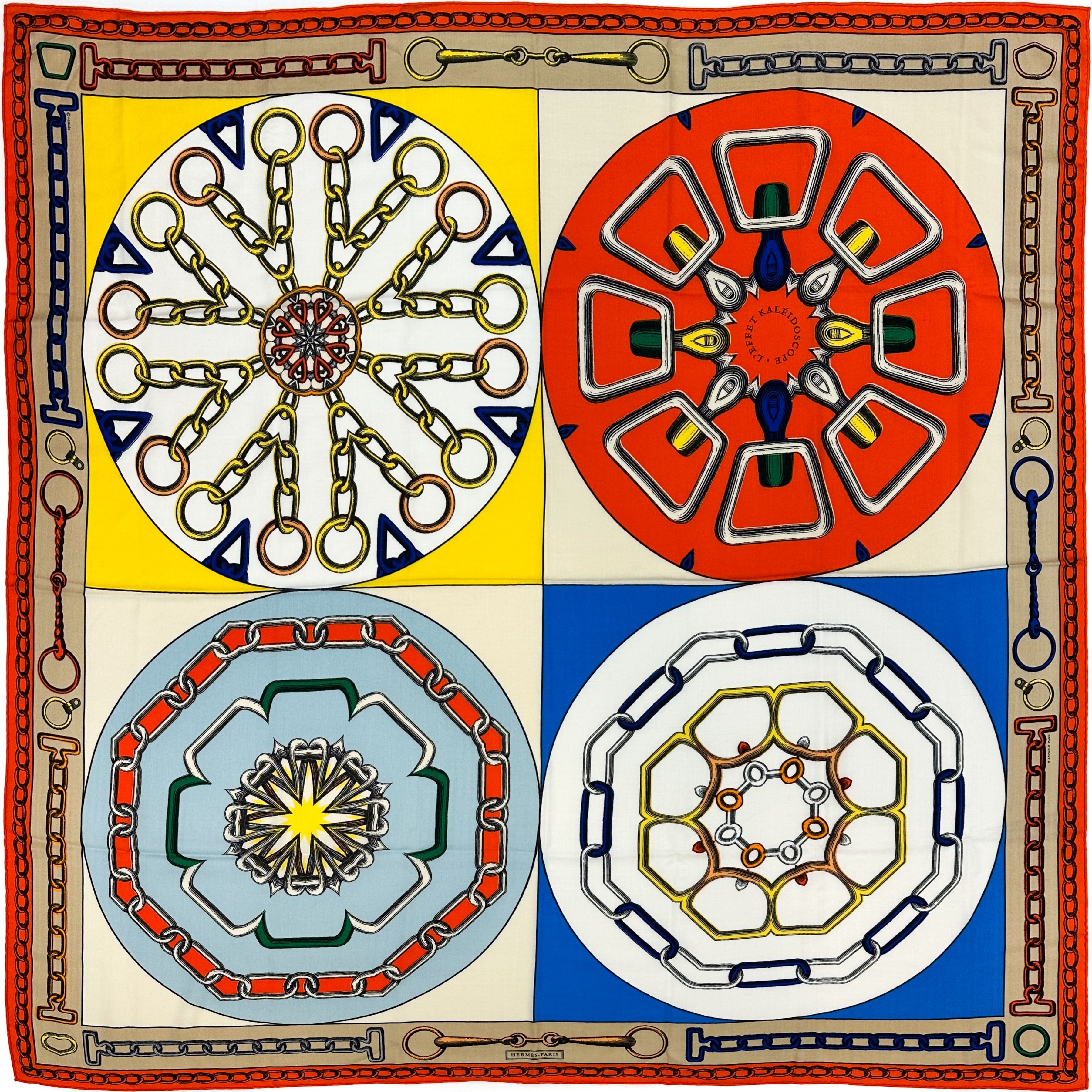 Hermès Effet Kaleidoscope Cashmere Silk 140