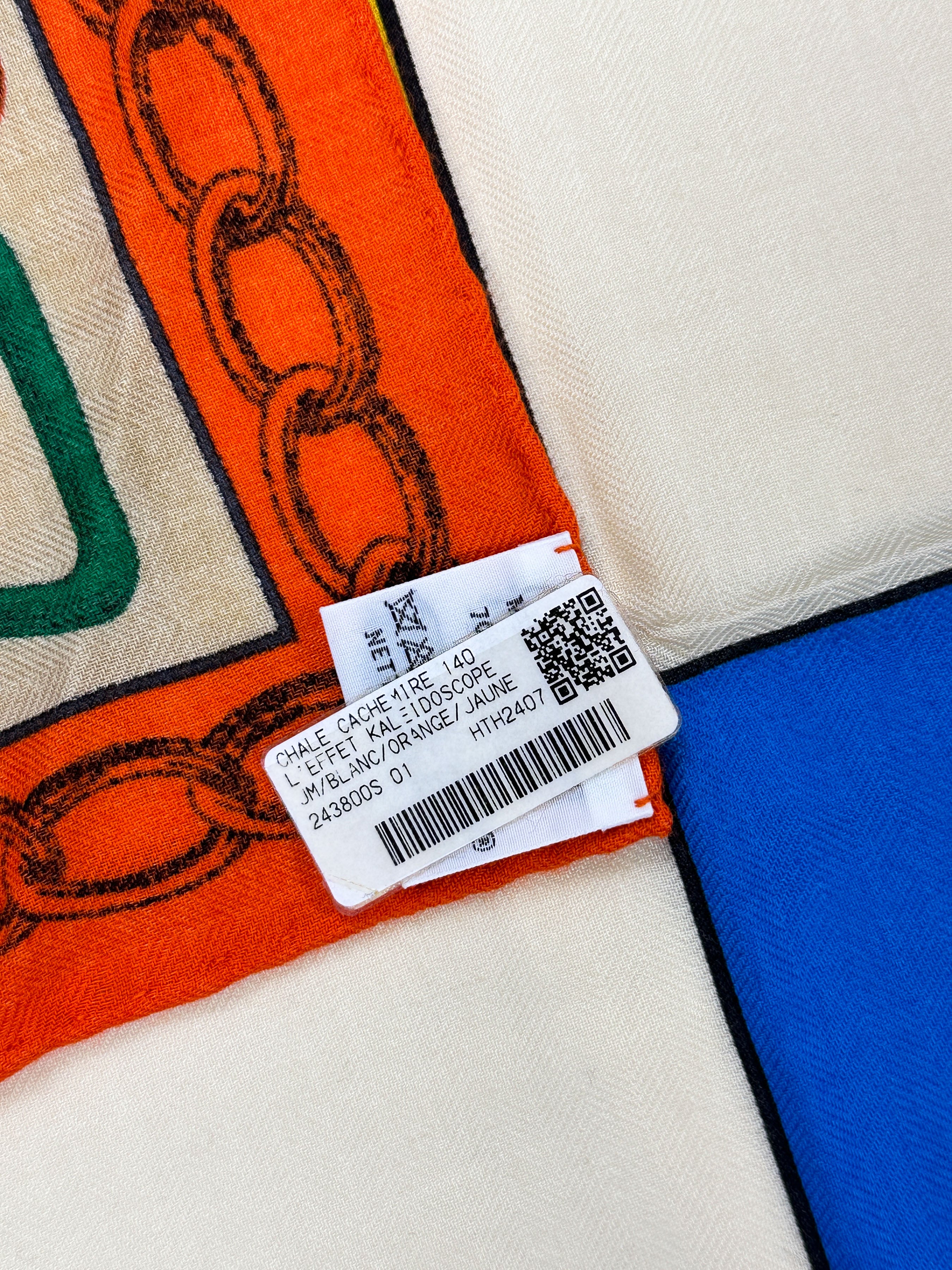 Hermès Effet Kaleidoscope Cashmere Silk 140