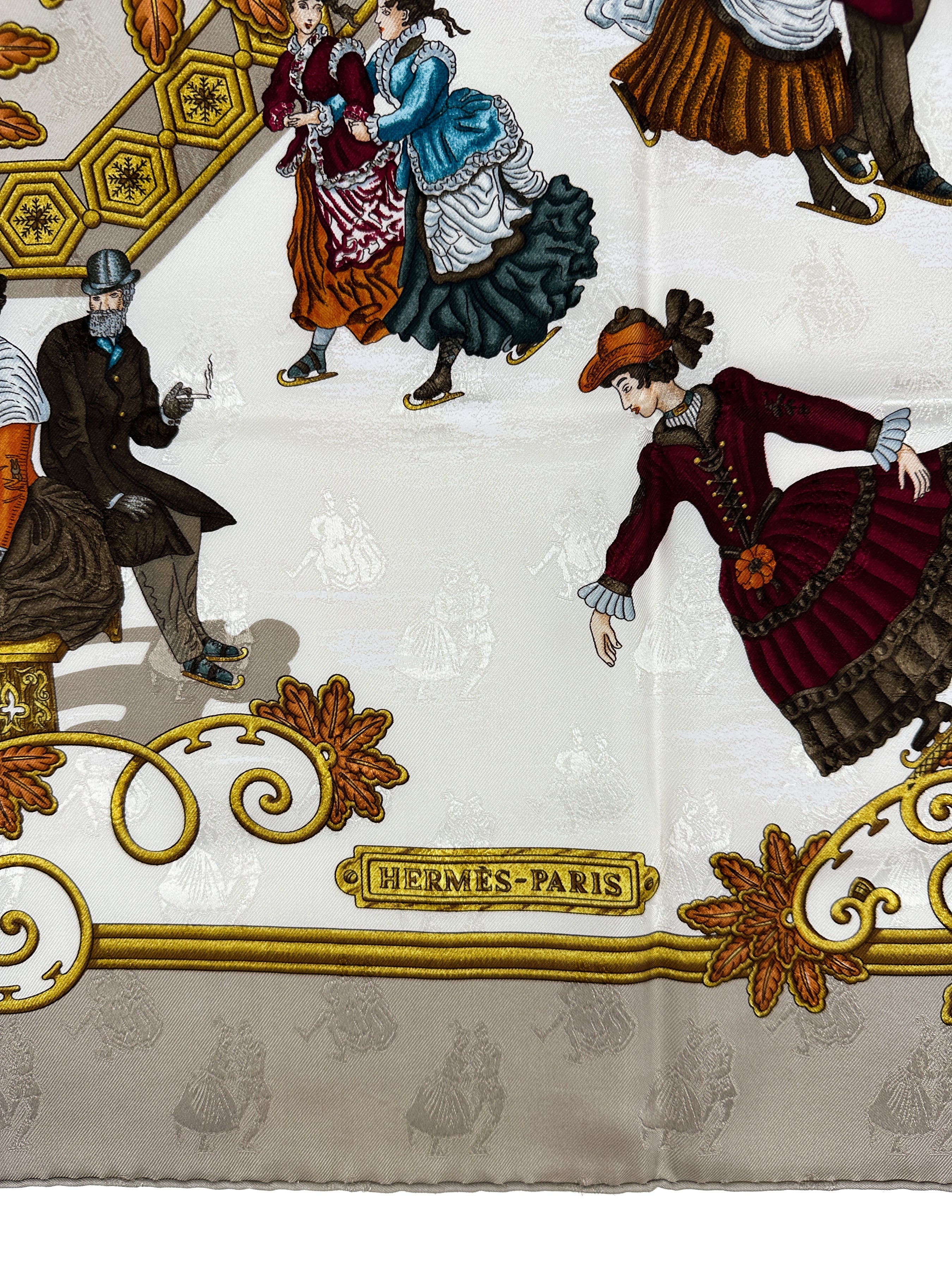 Hermès Joies d'Hiver Jacquard 90