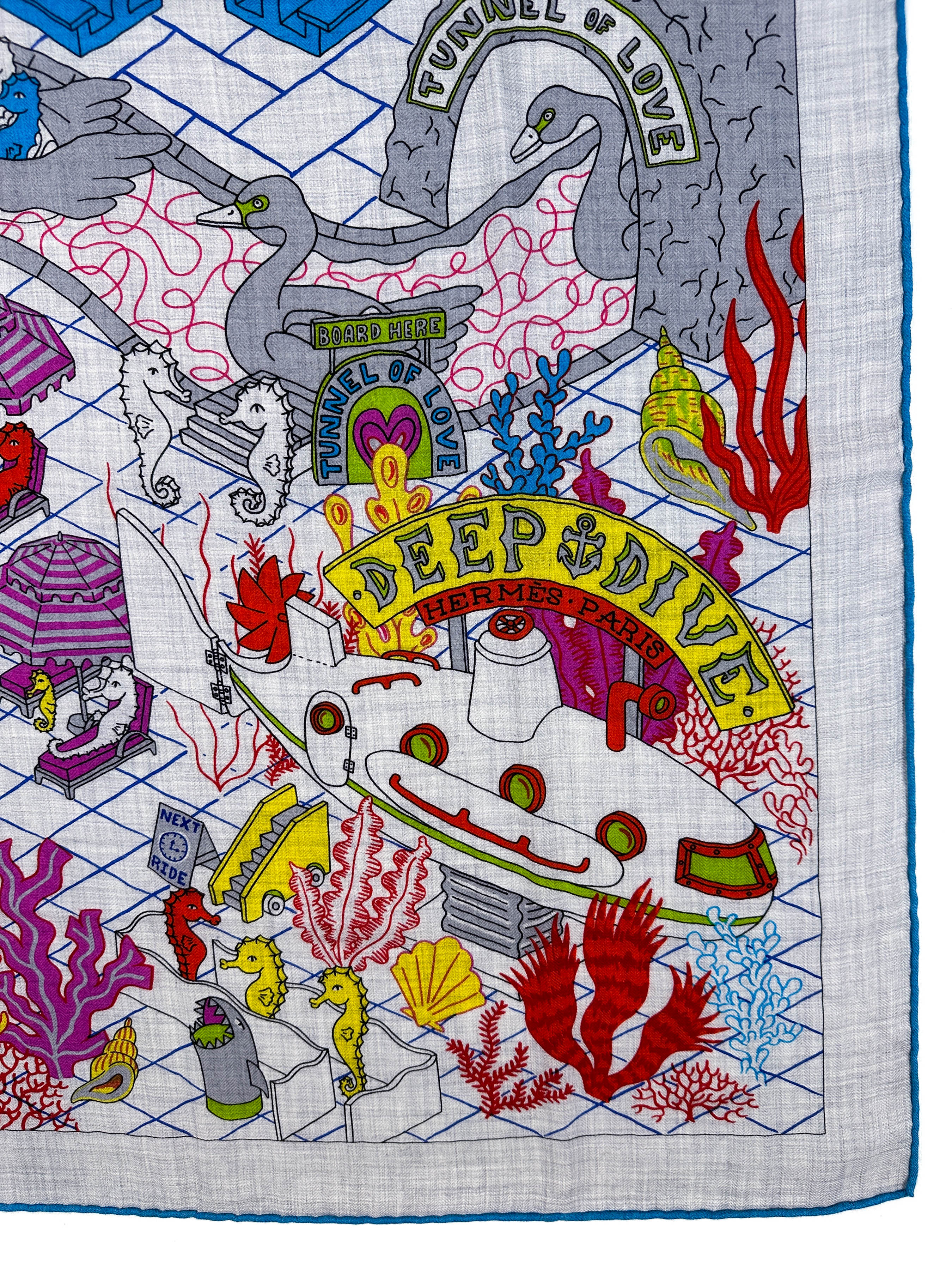 Hermès Splash Park Cashmere Silk 140