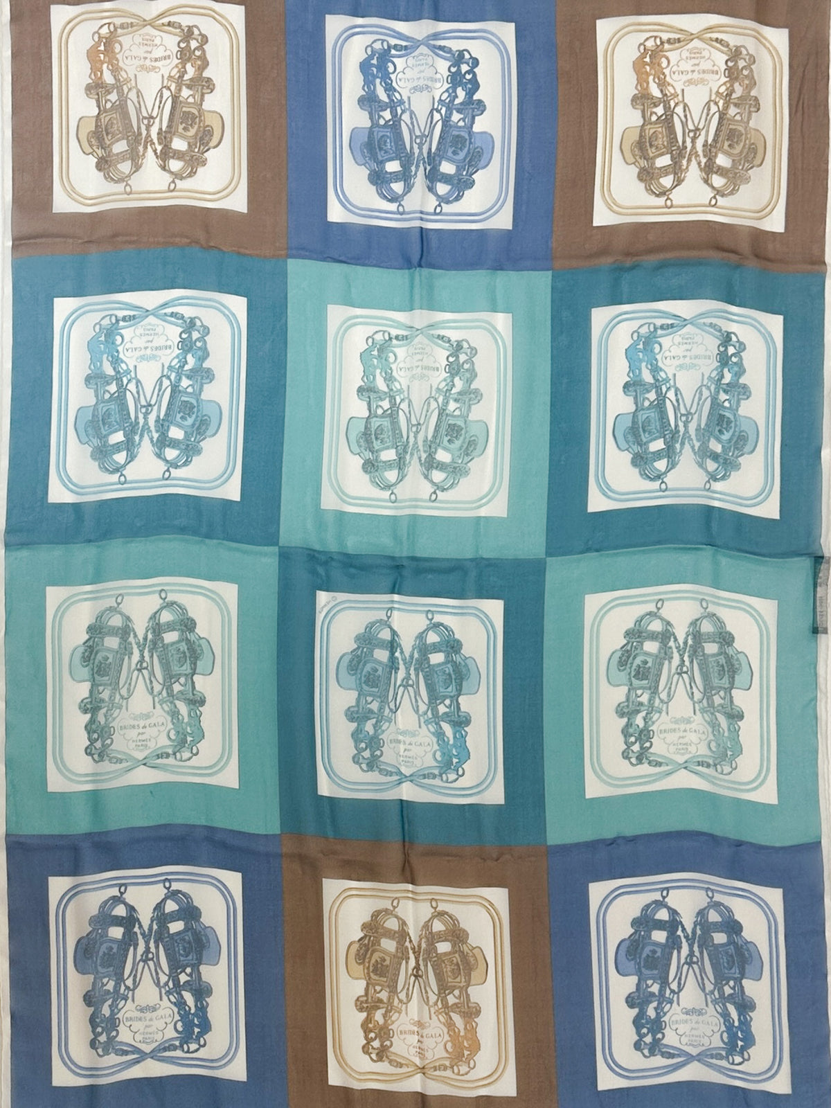 Hermès Mini Brides de Gala Mousseline Shawl