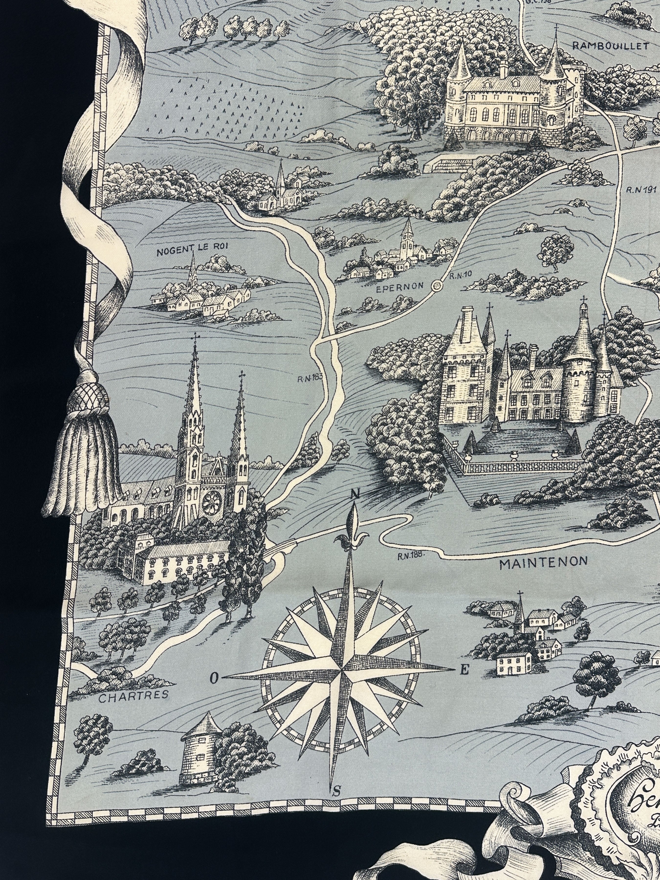 Hermès Les Chemins de l'Île de France 90 *C. 1952*