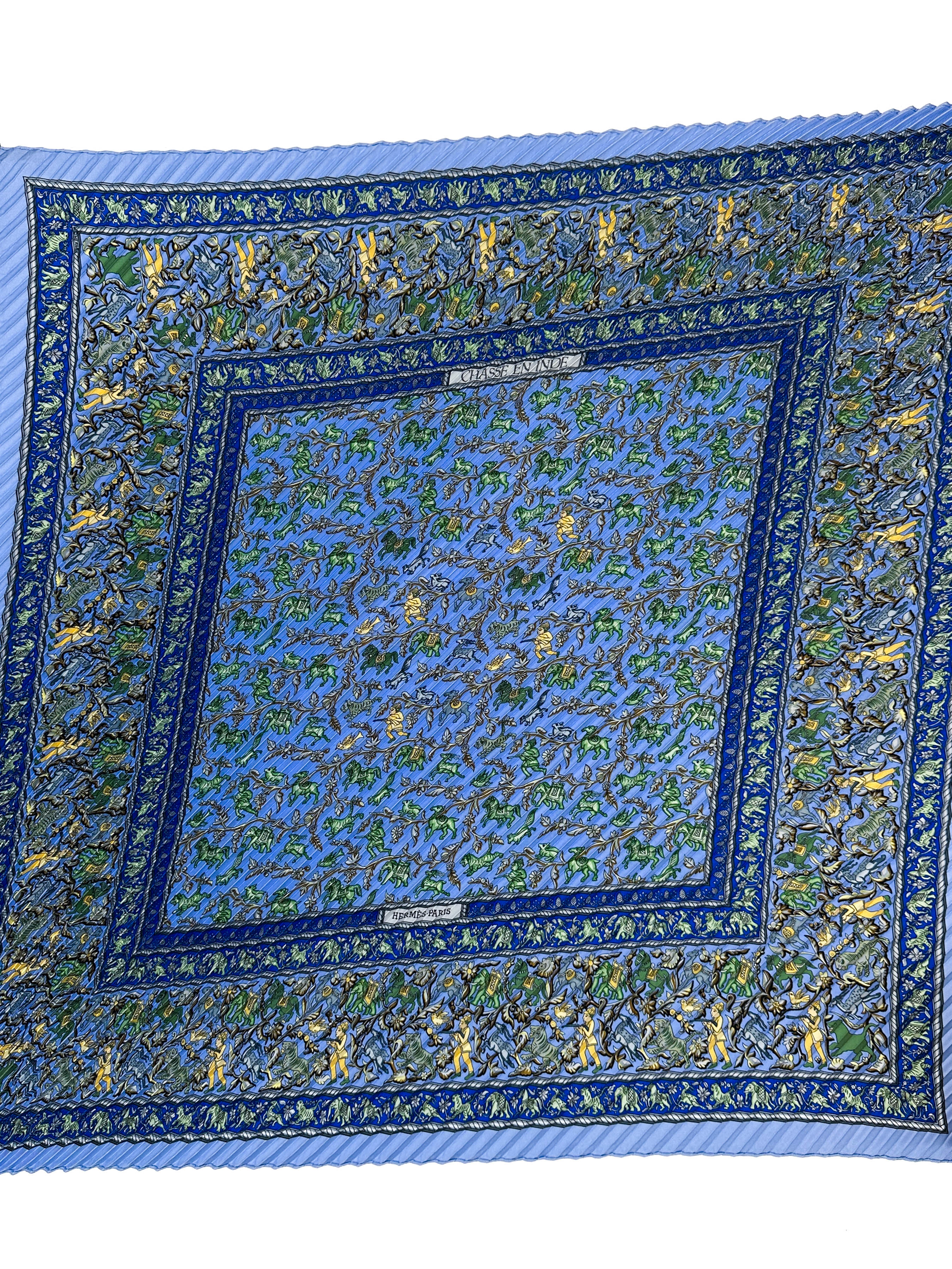 Hermès Chasse en Inde Plissé 90