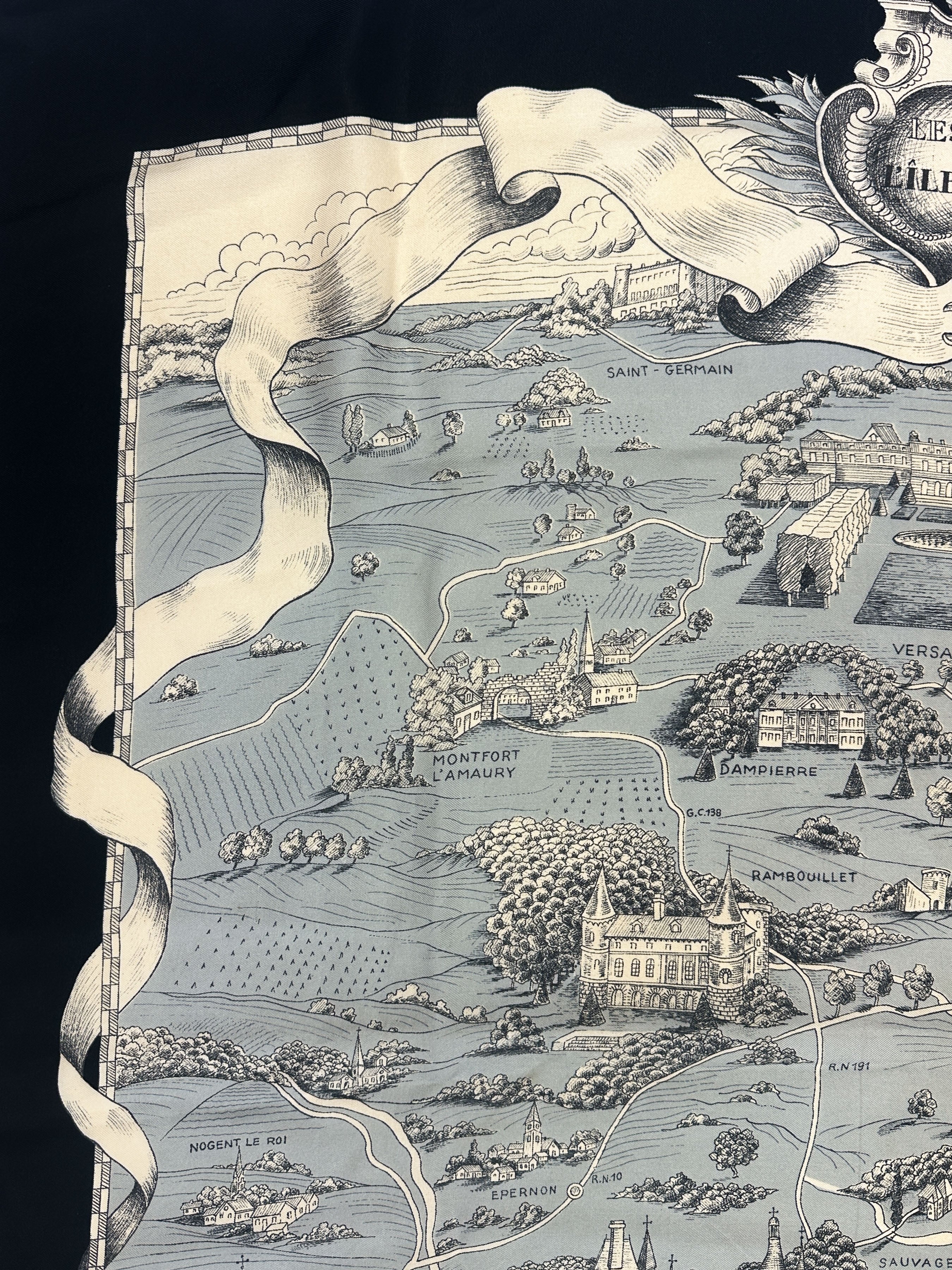 Hermès Les Chemins de l'Île de France 90 *C. 1952*