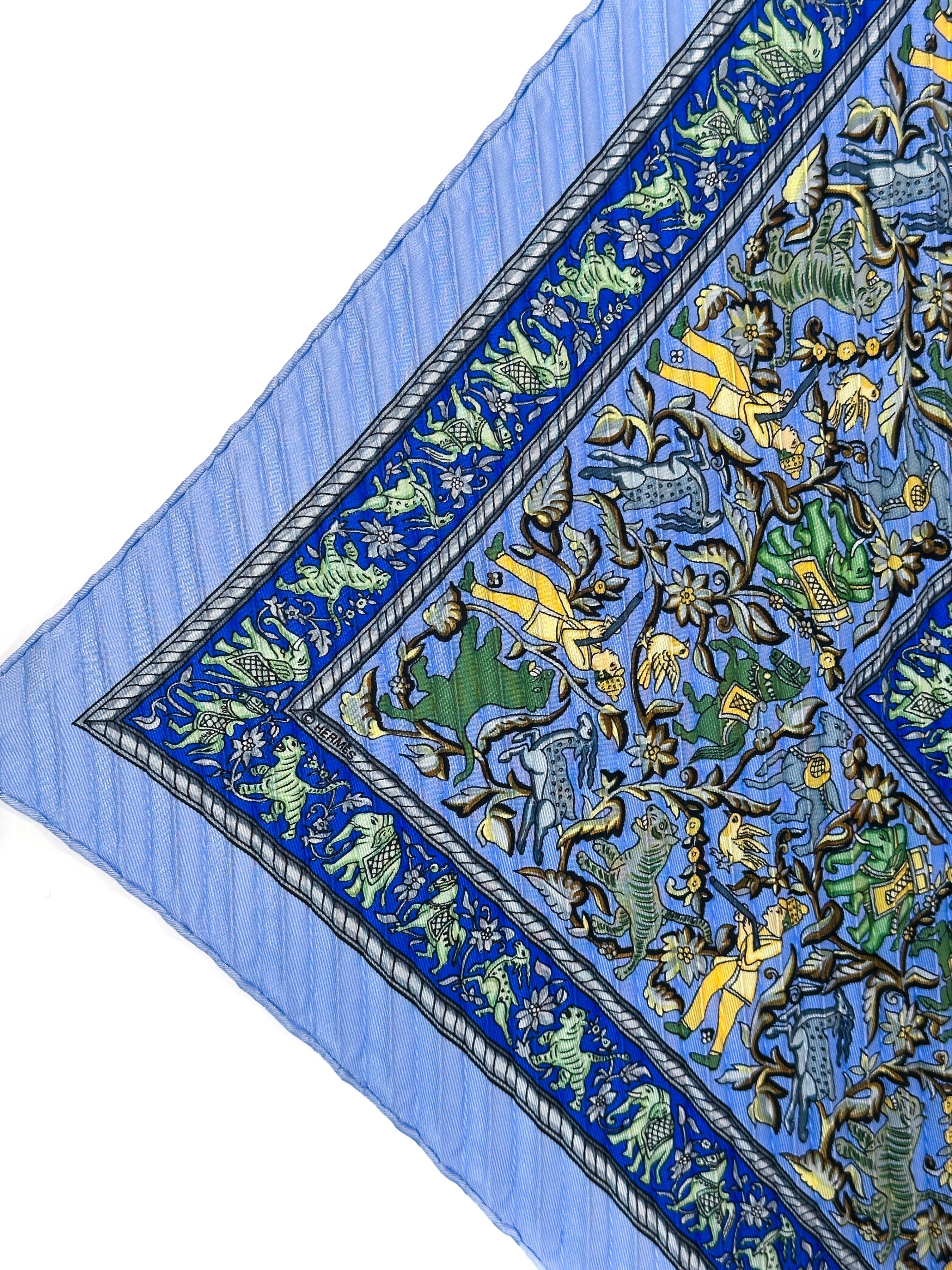 Hermès Chasse en Inde Plissé 90