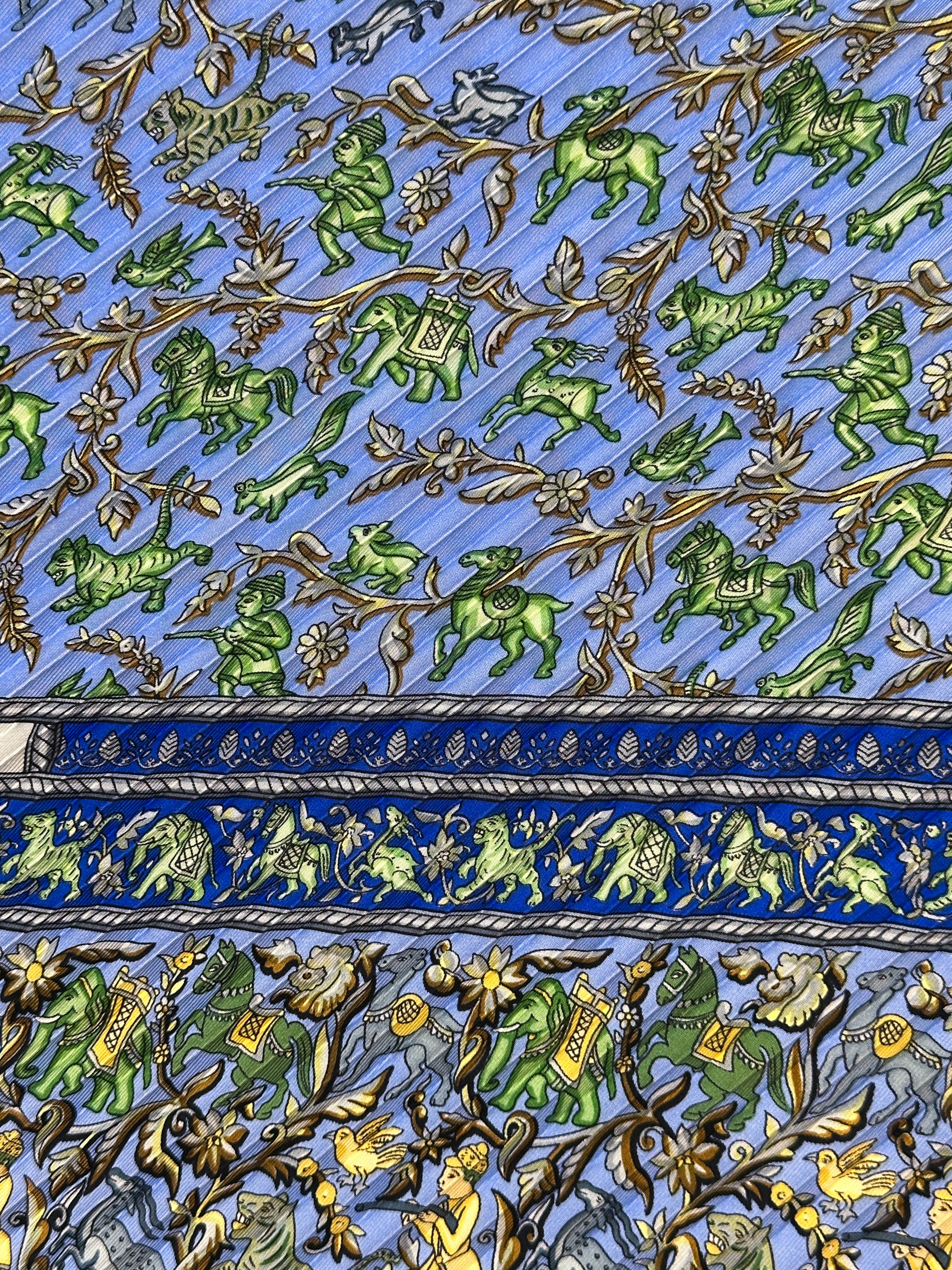 Hermès Chasse en Inde Plissé 90