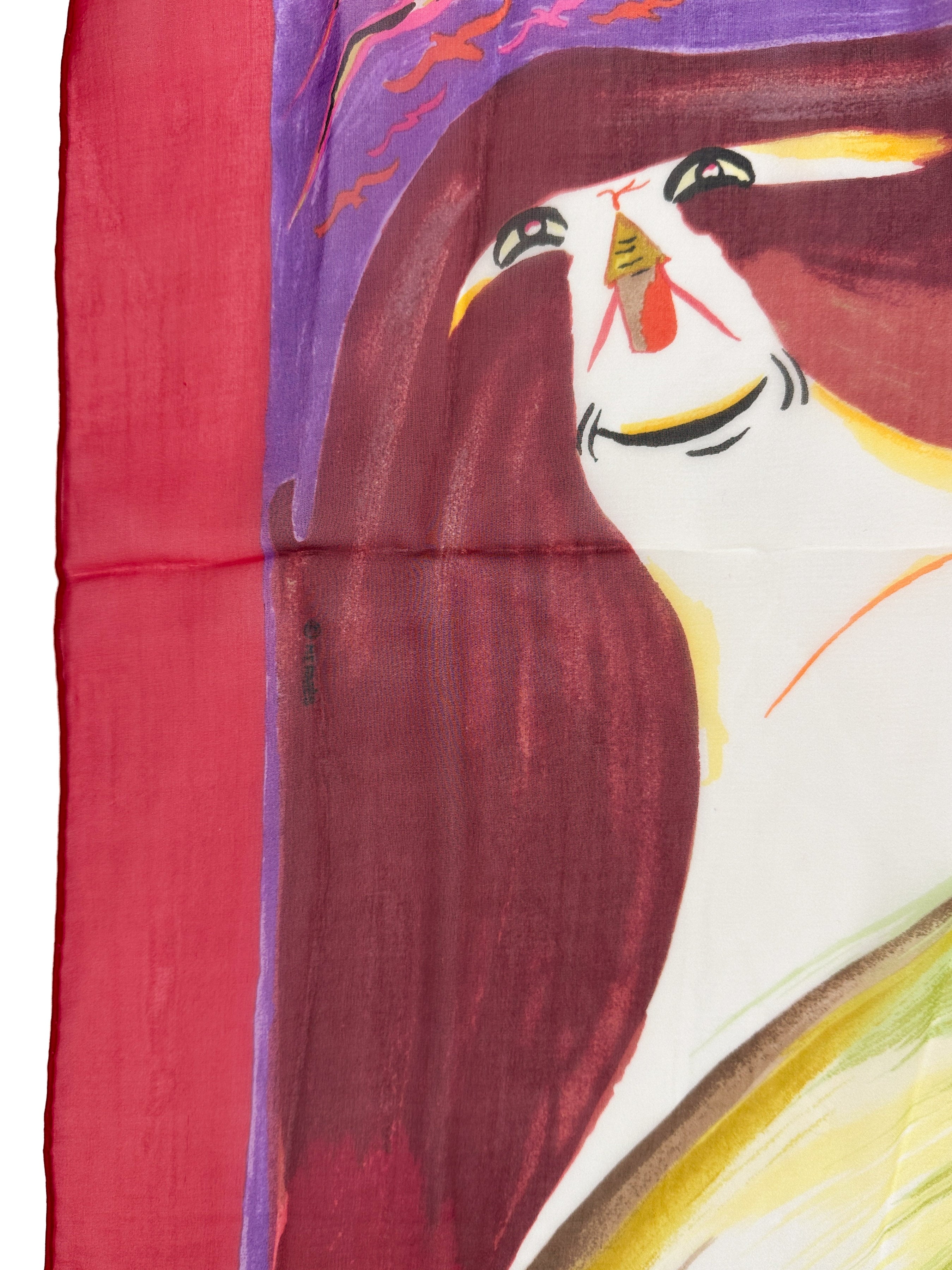 Hermès Smiles In Third Millenary Mousseline 90