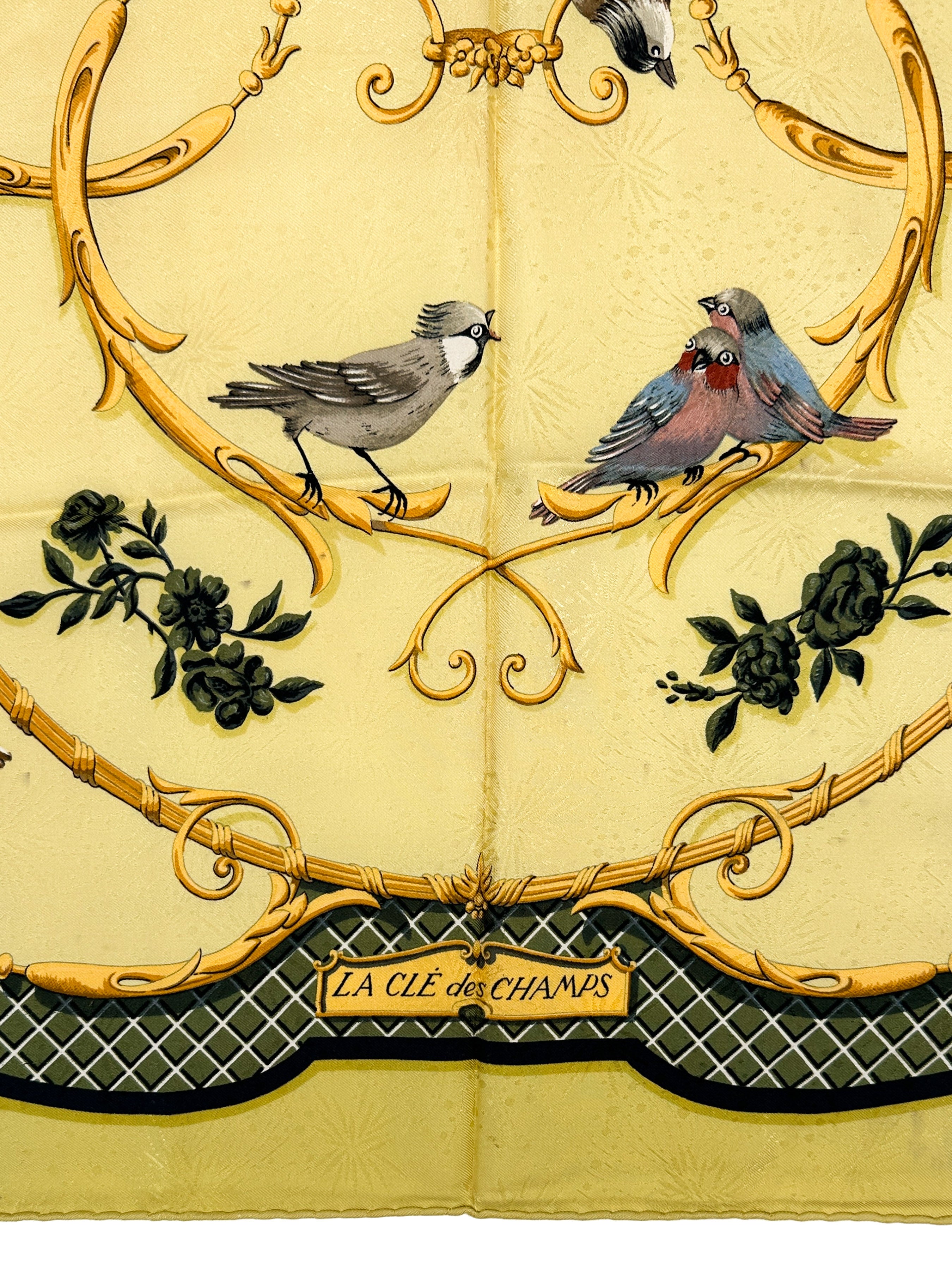 Hermès La Cle des Champs Jacquard 90