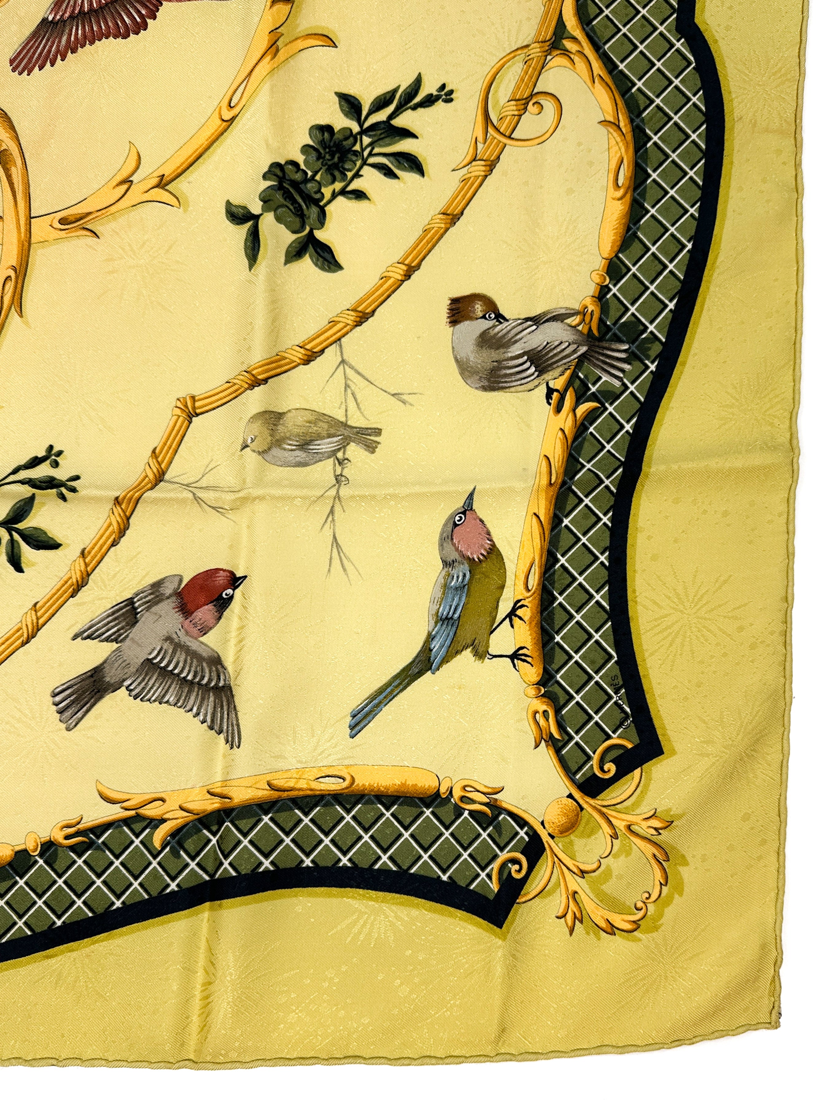 Hermès La Cle des Champs Jacquard 90