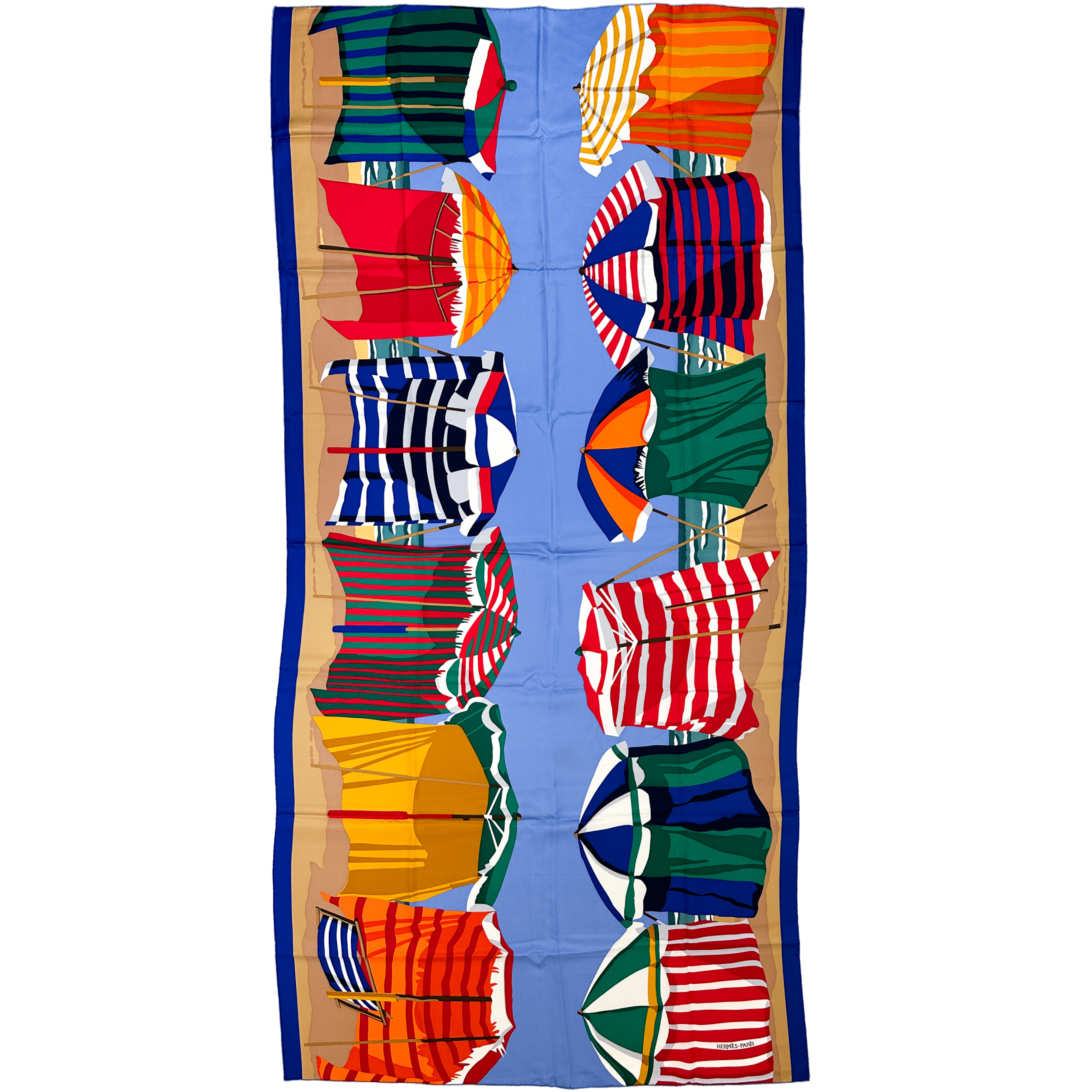Hermès Charmes des Plages Normandes Silk Shawl