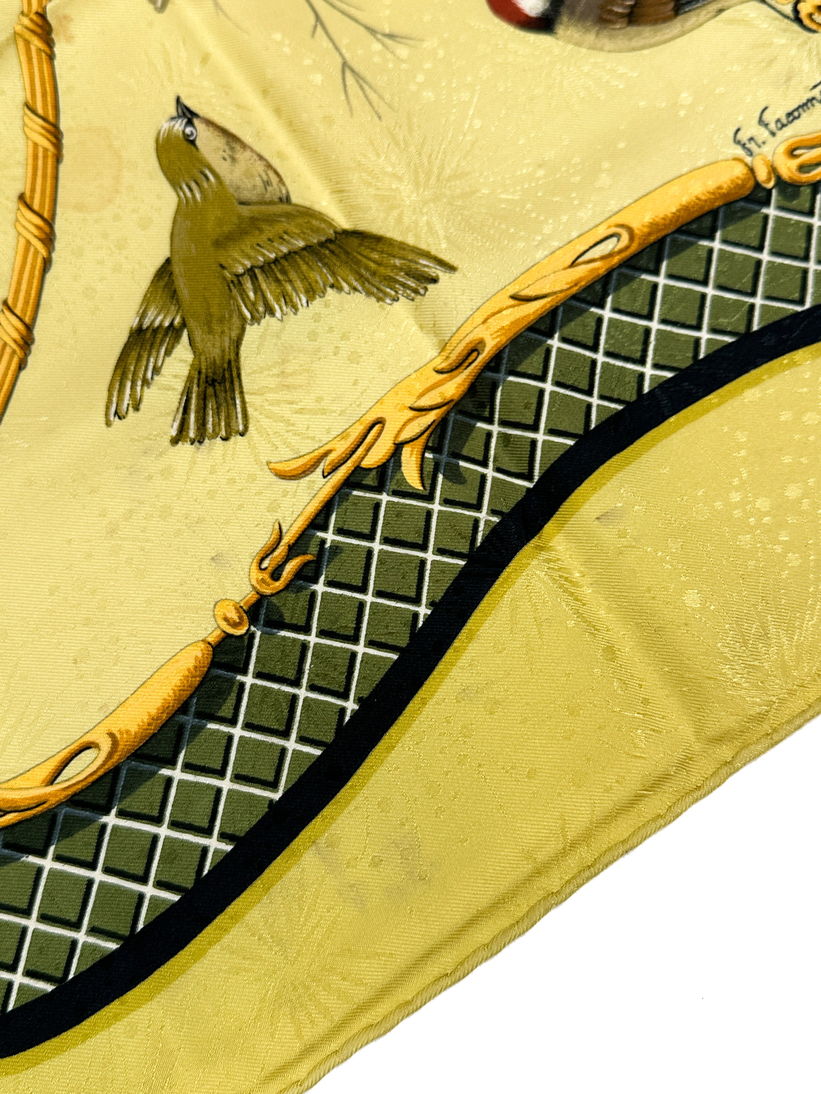 Hermès La Cle des Champs Jacquard 90