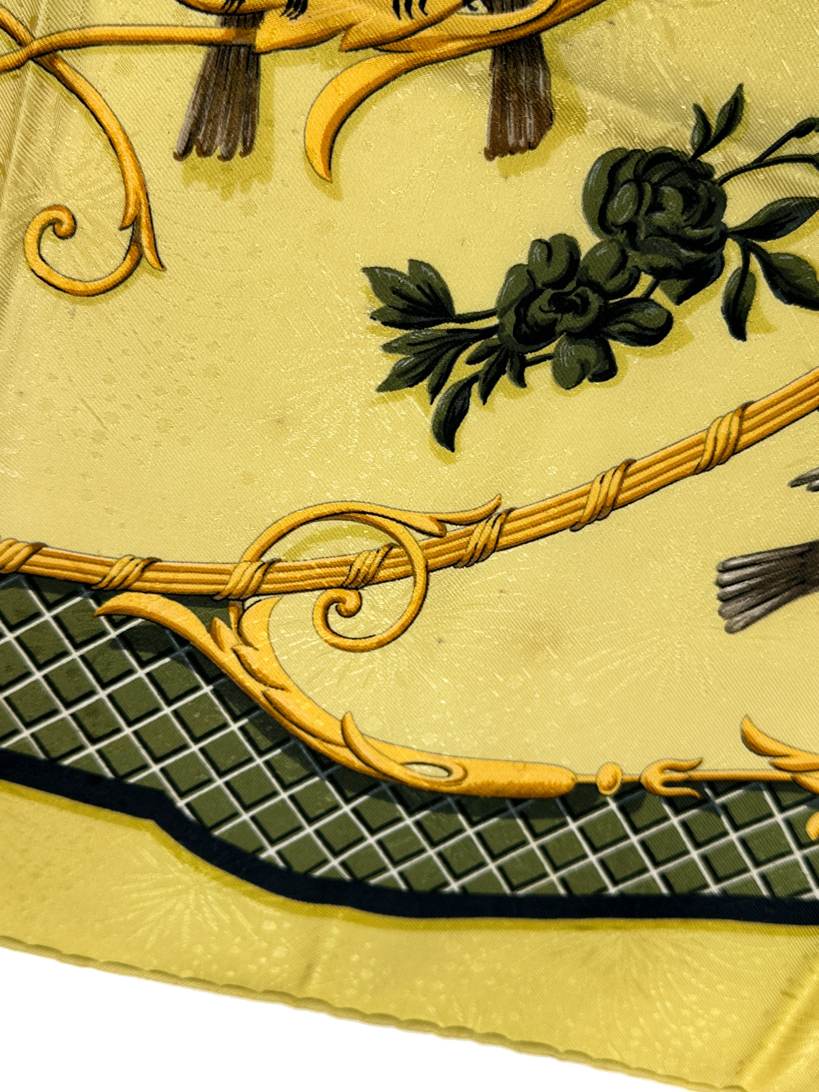 Hermès La Cle des Champs Jacquard 90