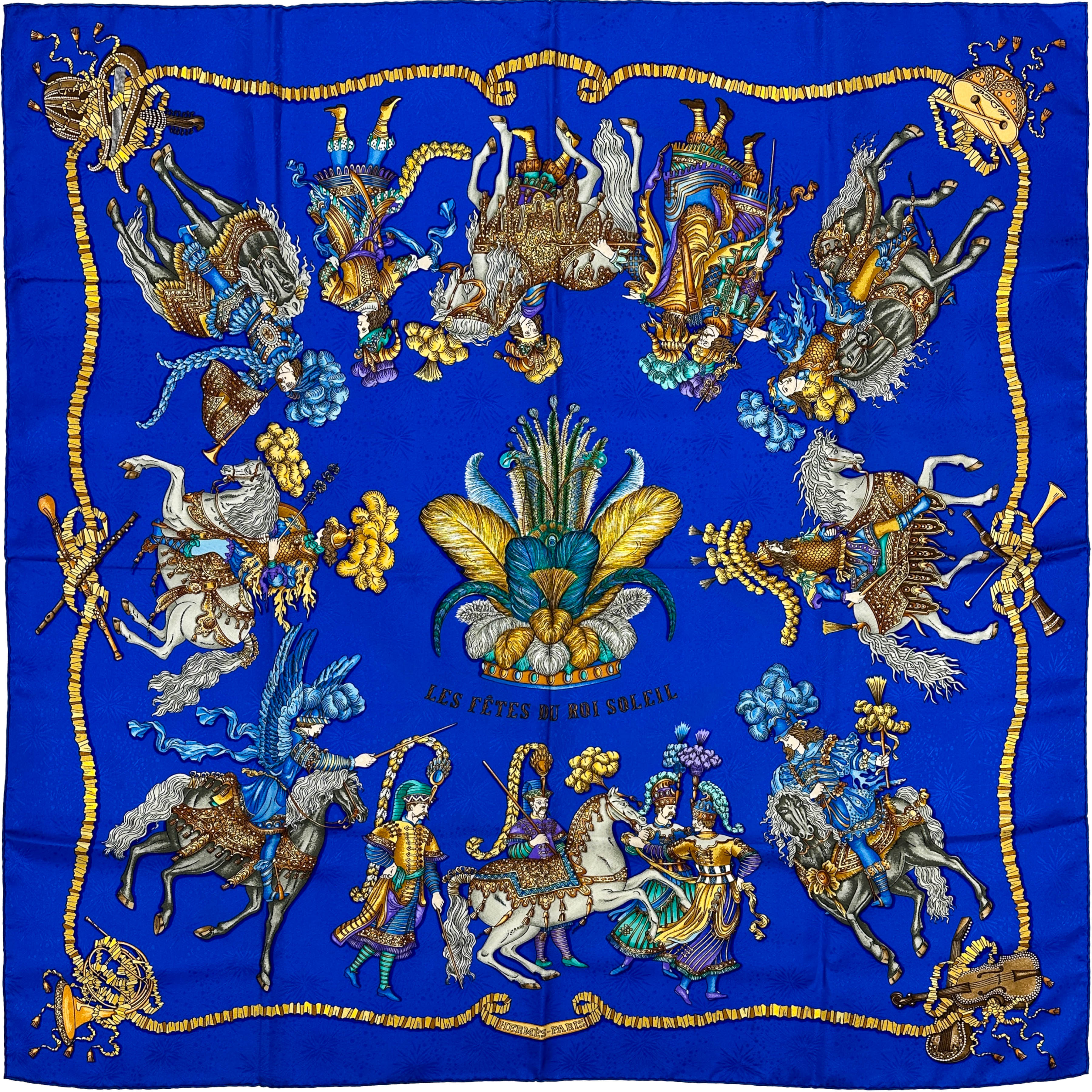 Hermès Les Fêtes du Roi Soleil Jacquard 90