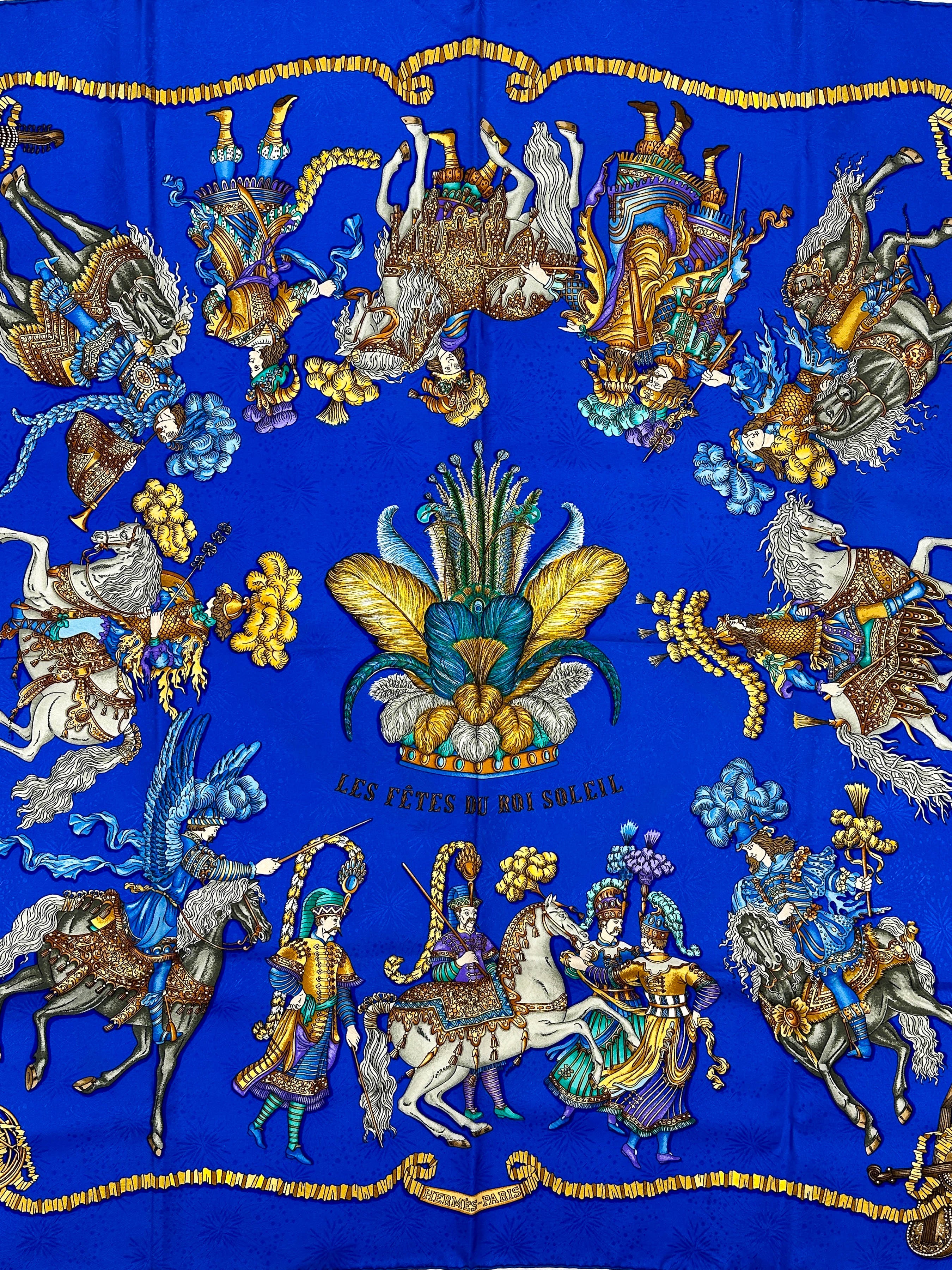 Hermès Les Fêtes du Roi Soleil Jacquard 90