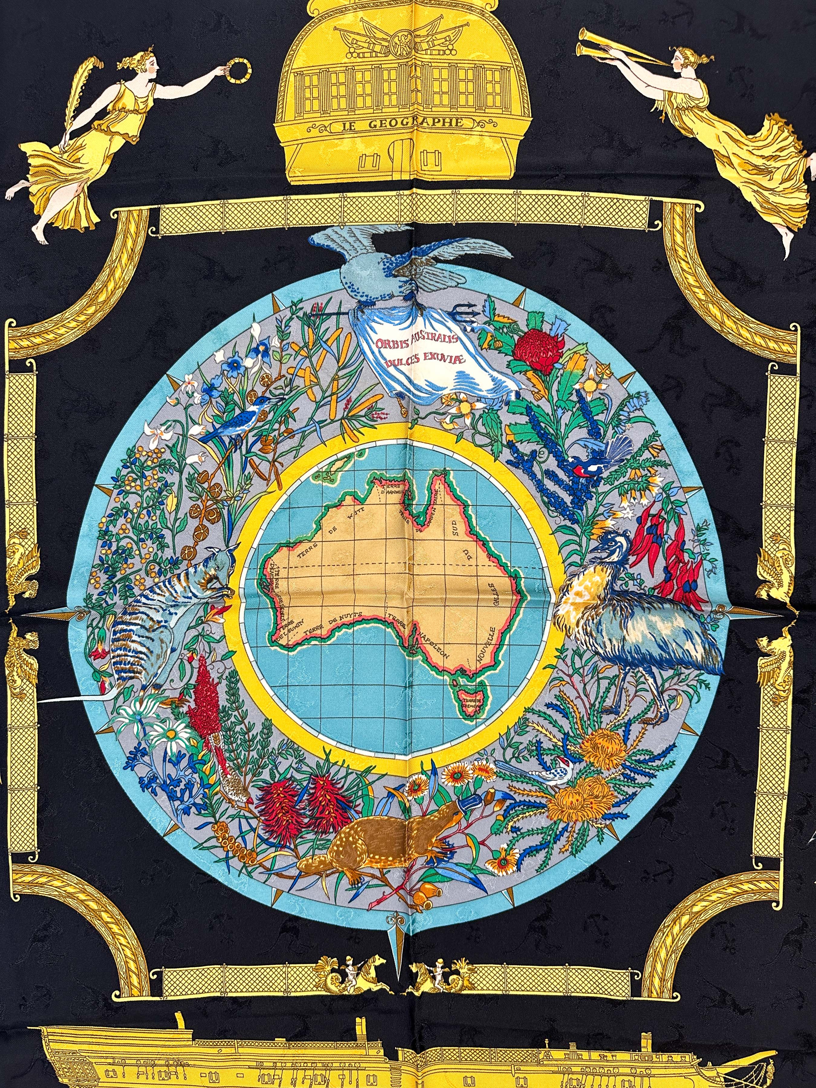 Hermès Le Géographe Jacquard 90