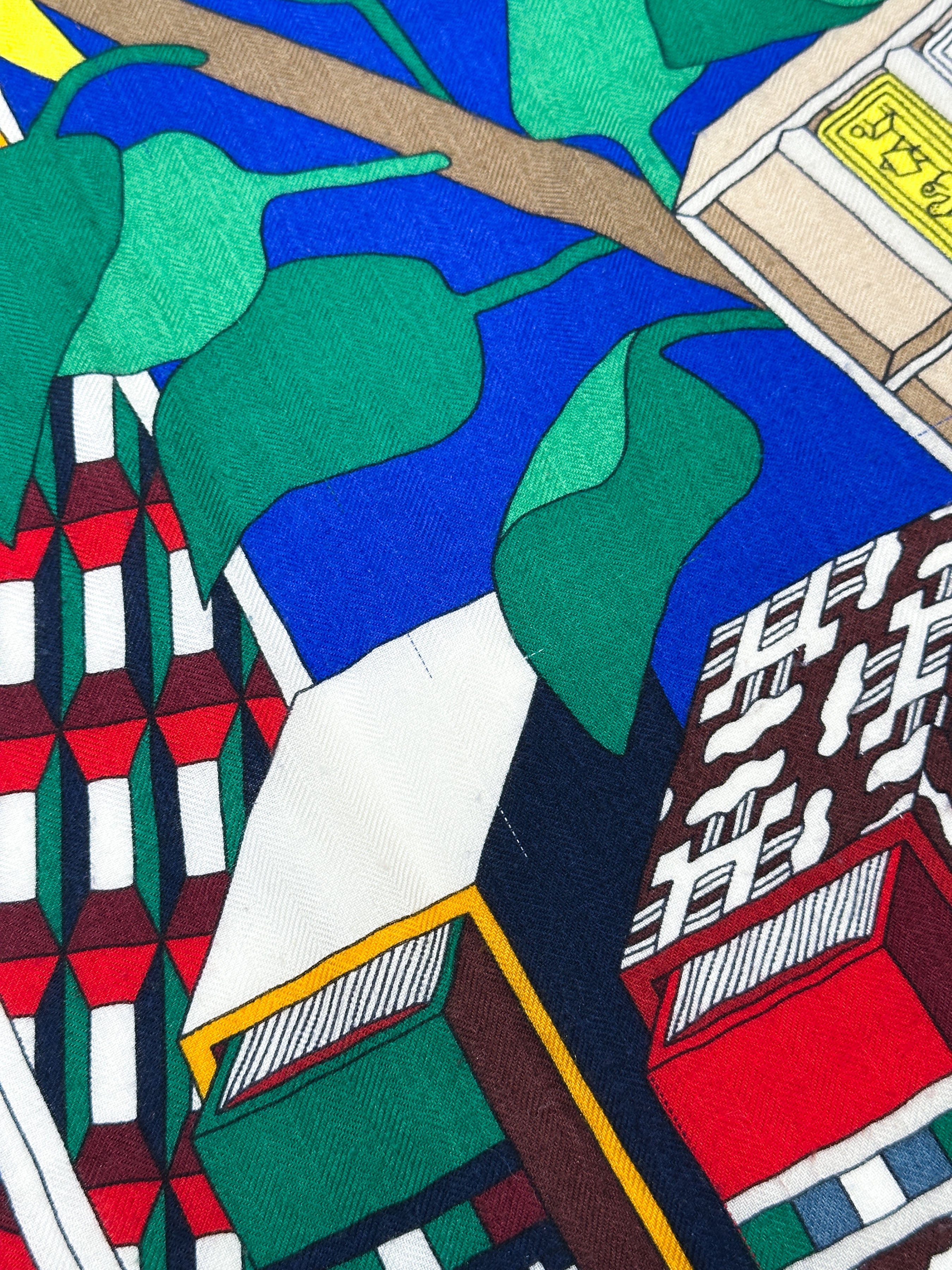 Hermès Les Trésors d'un Artiste Cashmere Silk 140