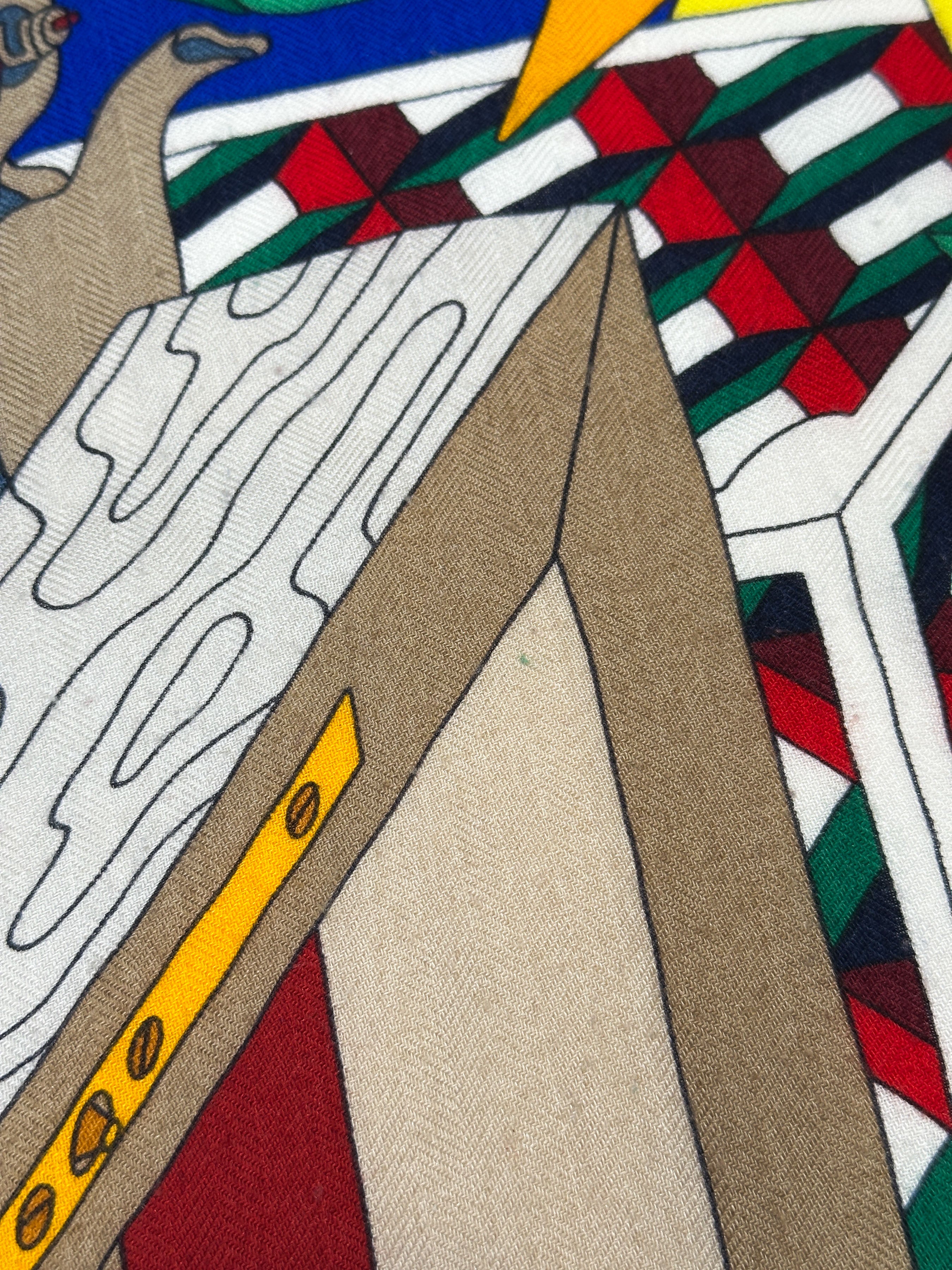 Hermès Les Trésors d'un Artiste Cashmere Silk 140