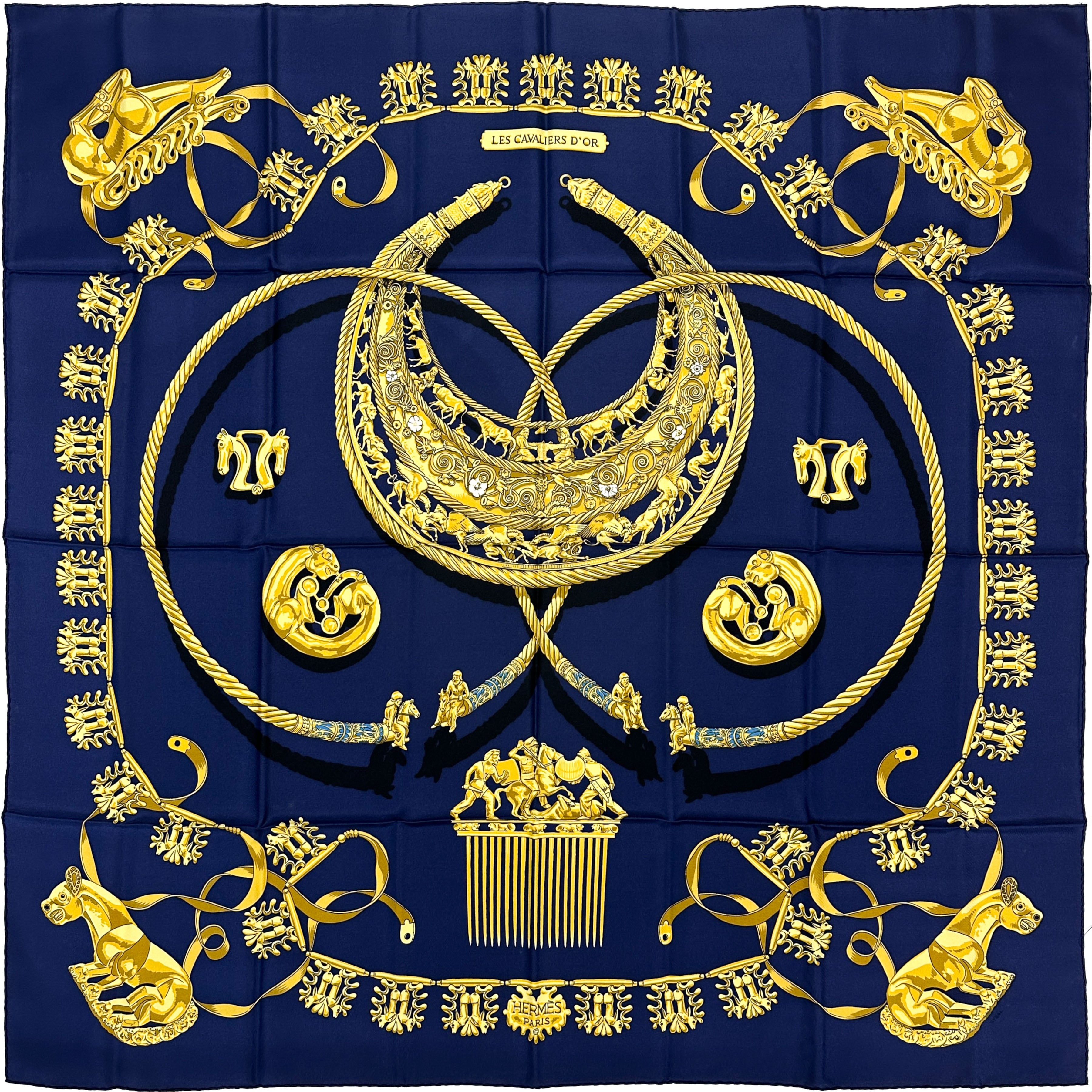 Hermès Les Cavaliers d'Or 90