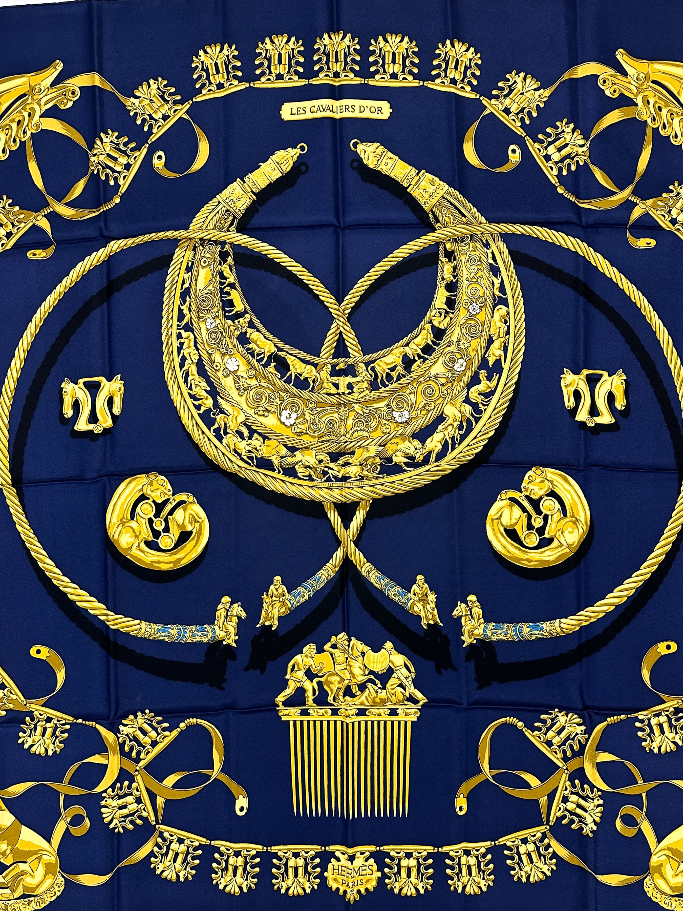 Hermès Les Cavaliers d'Or 90