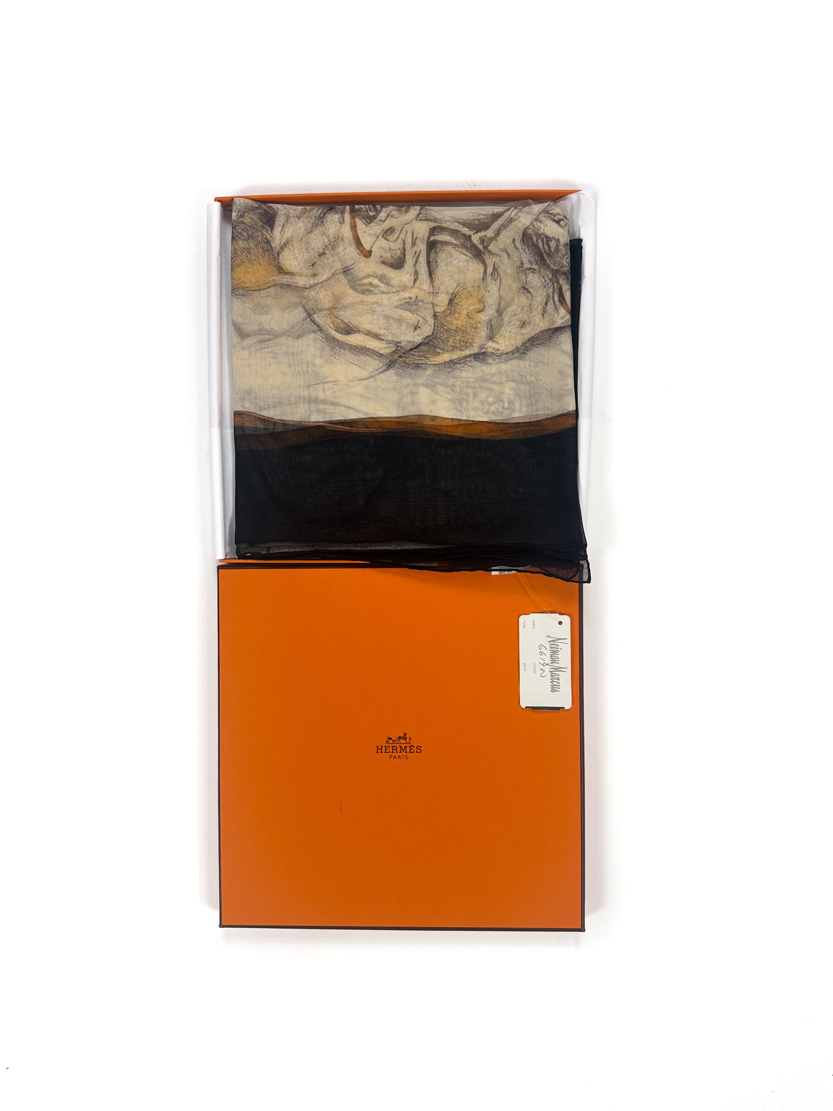 Hermès Les Lévriers Mousseline 90