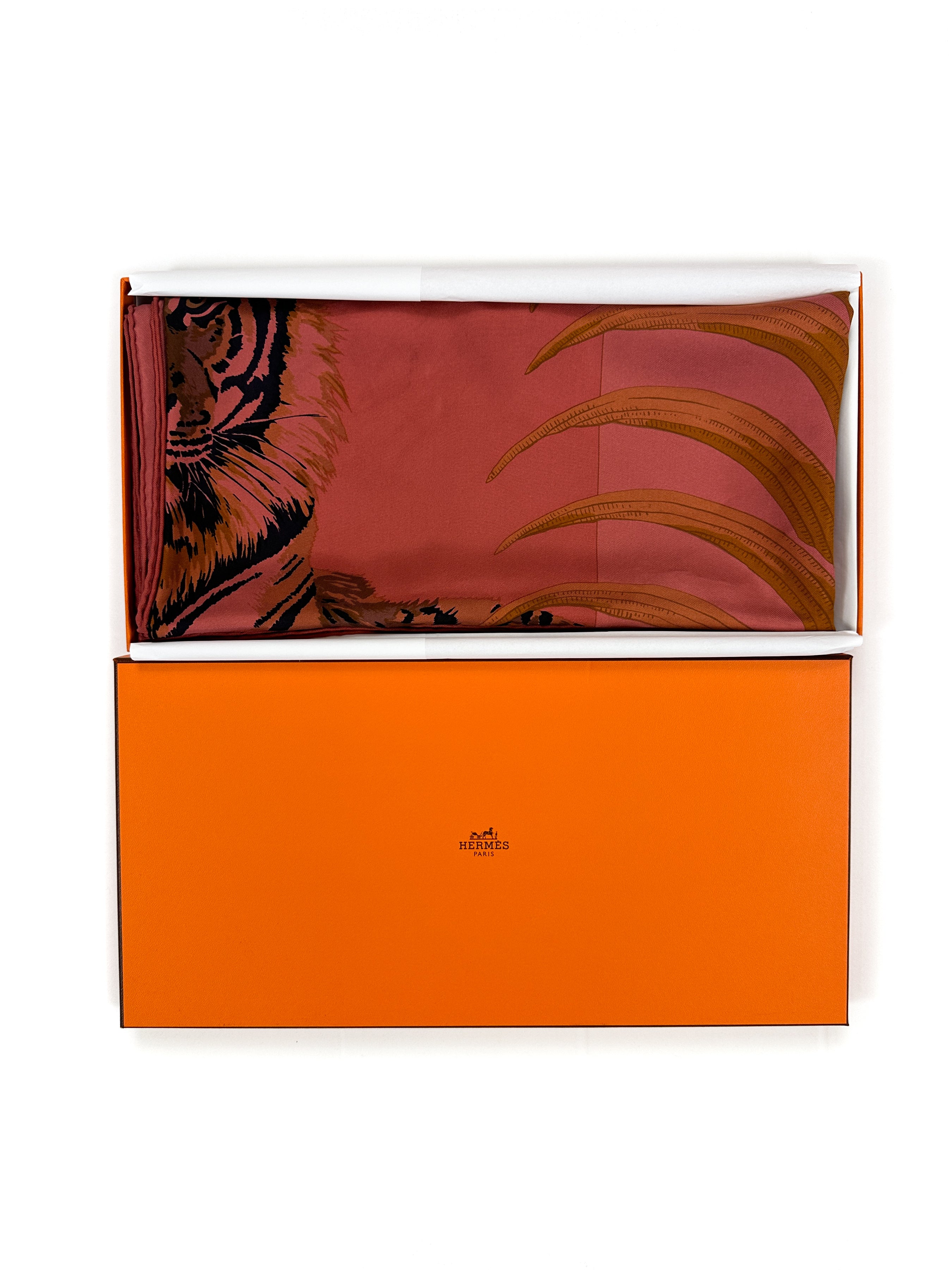 Hermès Tigre Royal Dip-Dye Silk 140