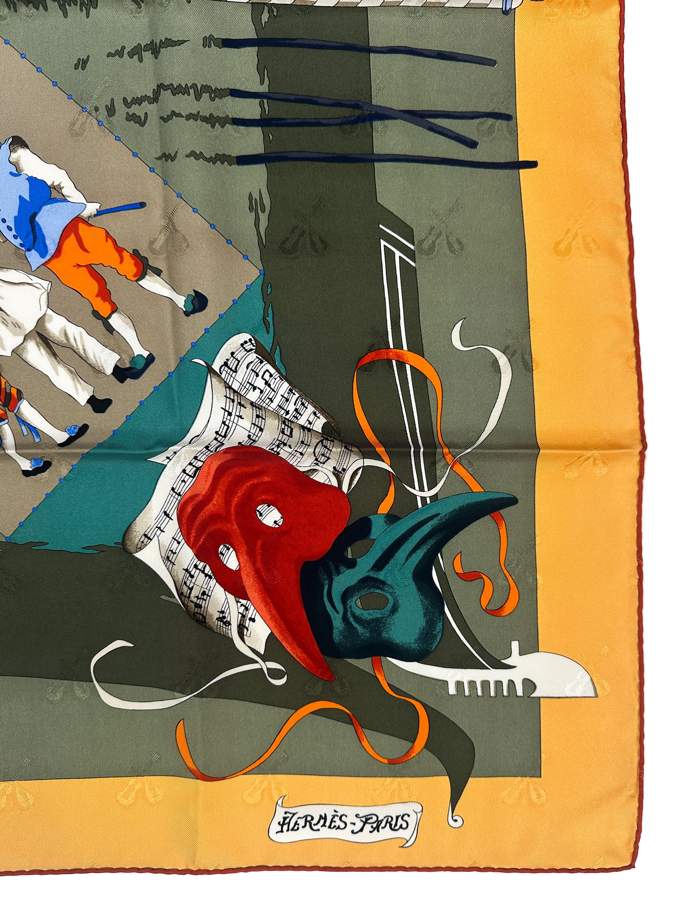 Hermès Le Carnival de Venise First Edition Jacquard 90