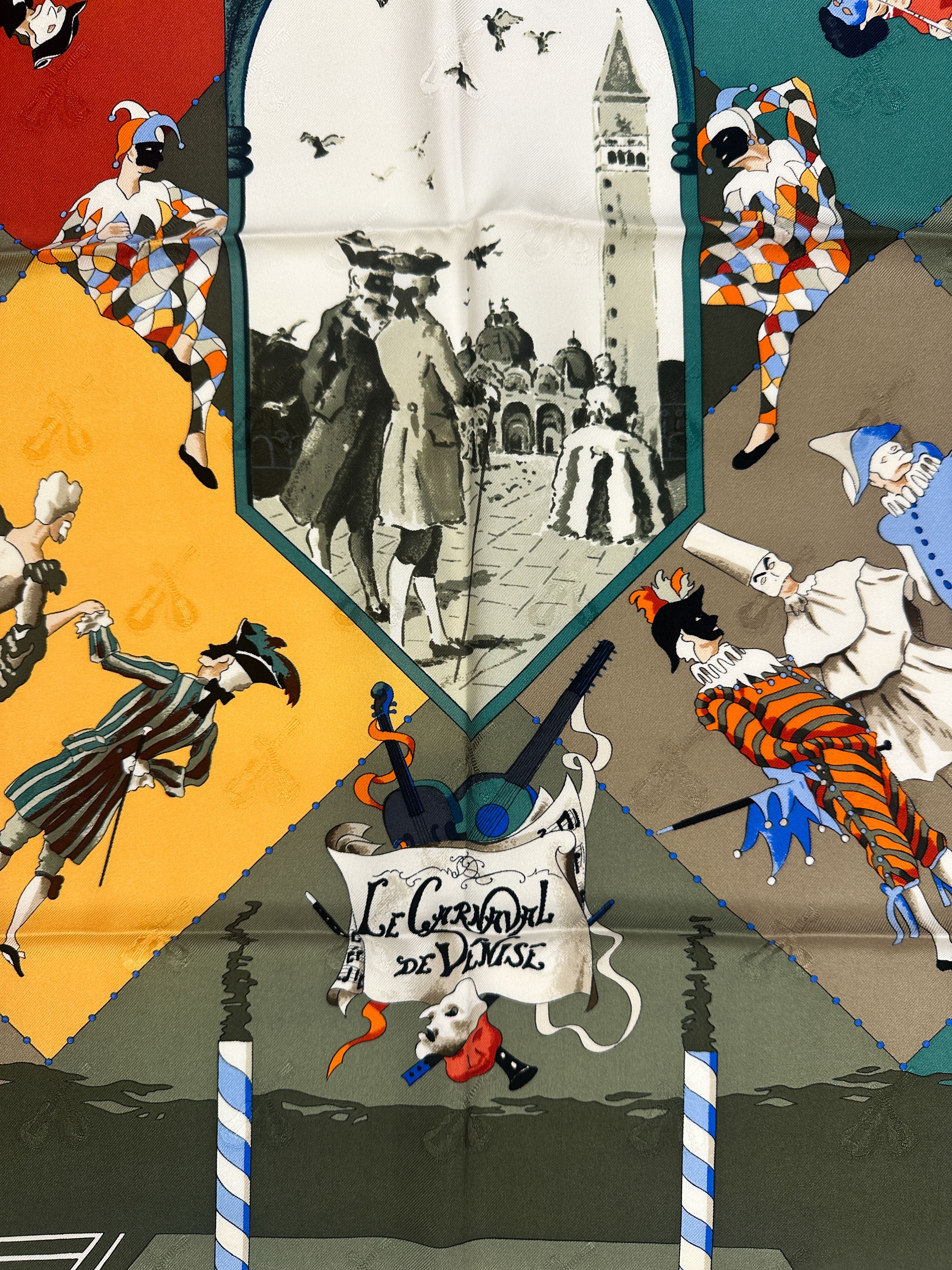 Hermès Le Carnival de Venise First Edition Jacquard 90