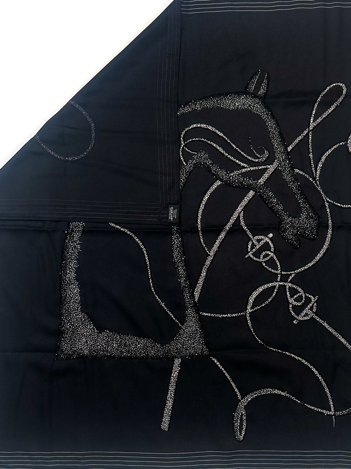 Hermès Cheval de Nuit Exceptional Beaded 90
