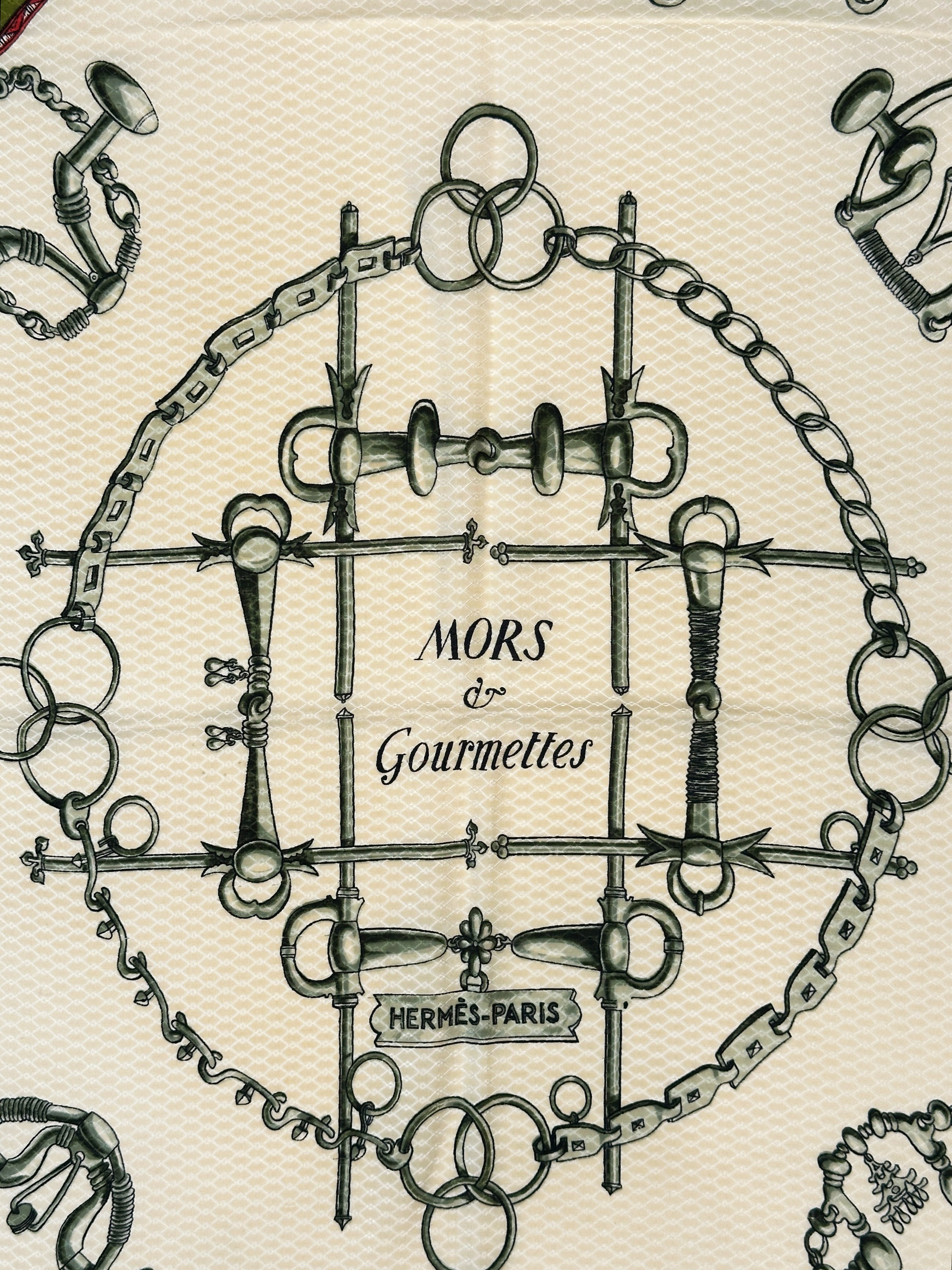 Hermès Mors et Gourmettes Jacquard 90