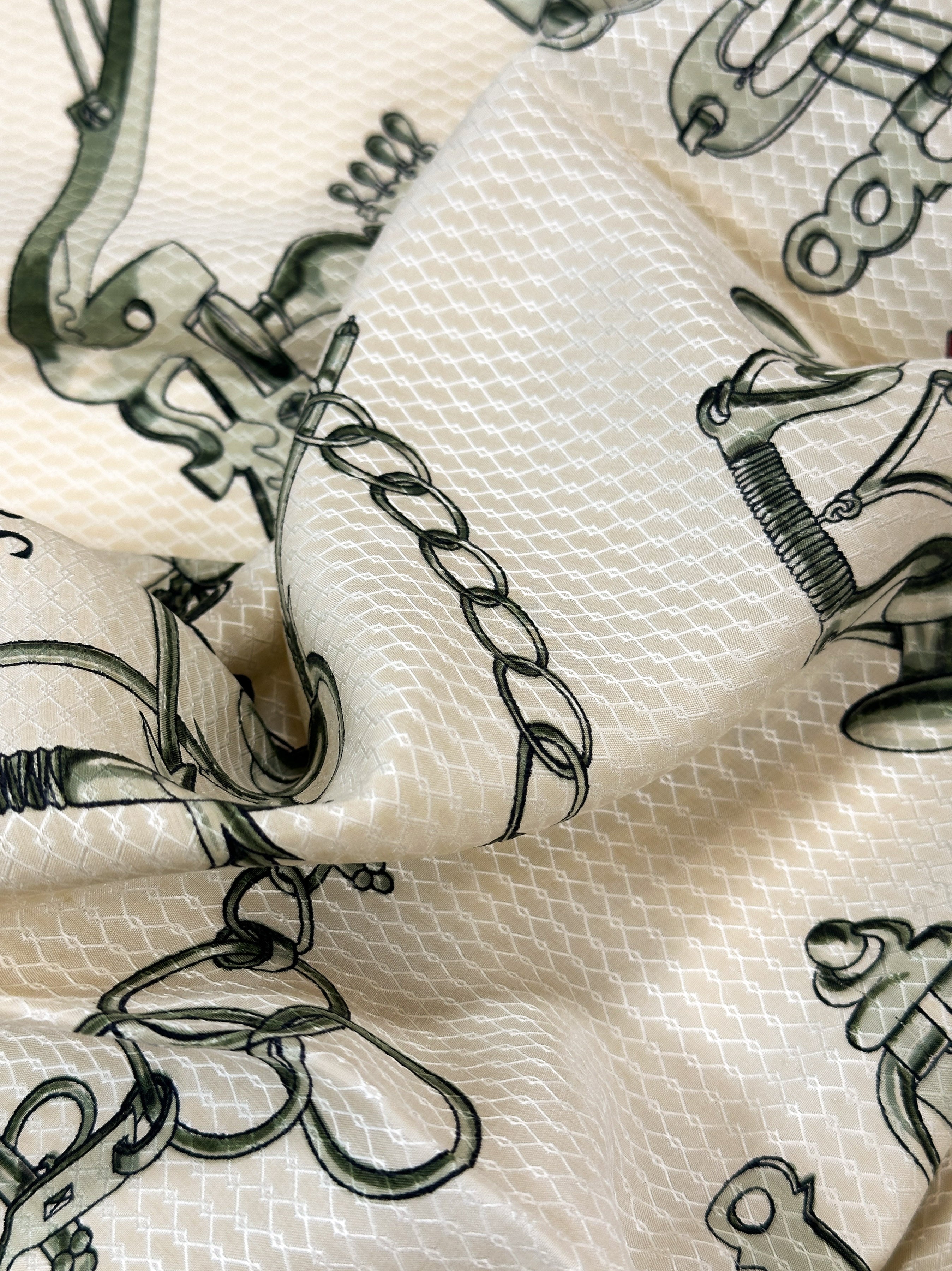 Hermès Mors et Gourmettes Jacquard 90