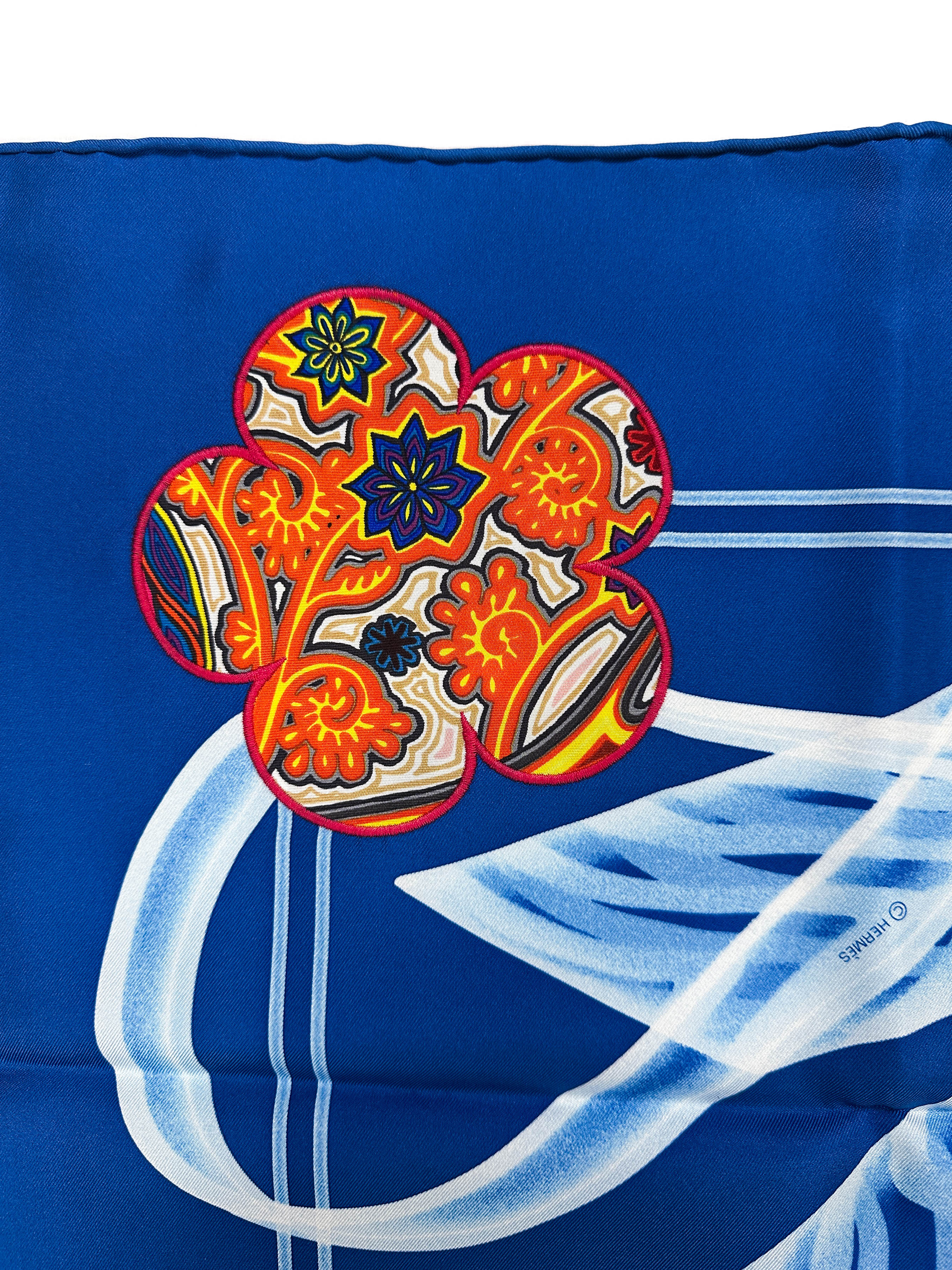 Hermès Please, Check In Application Fleurs 90