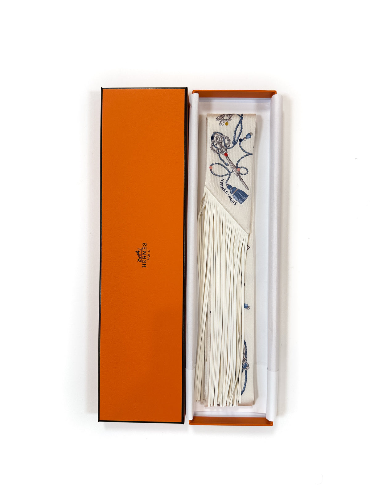 Hermès Les Cles au Pois Fringe Twilly