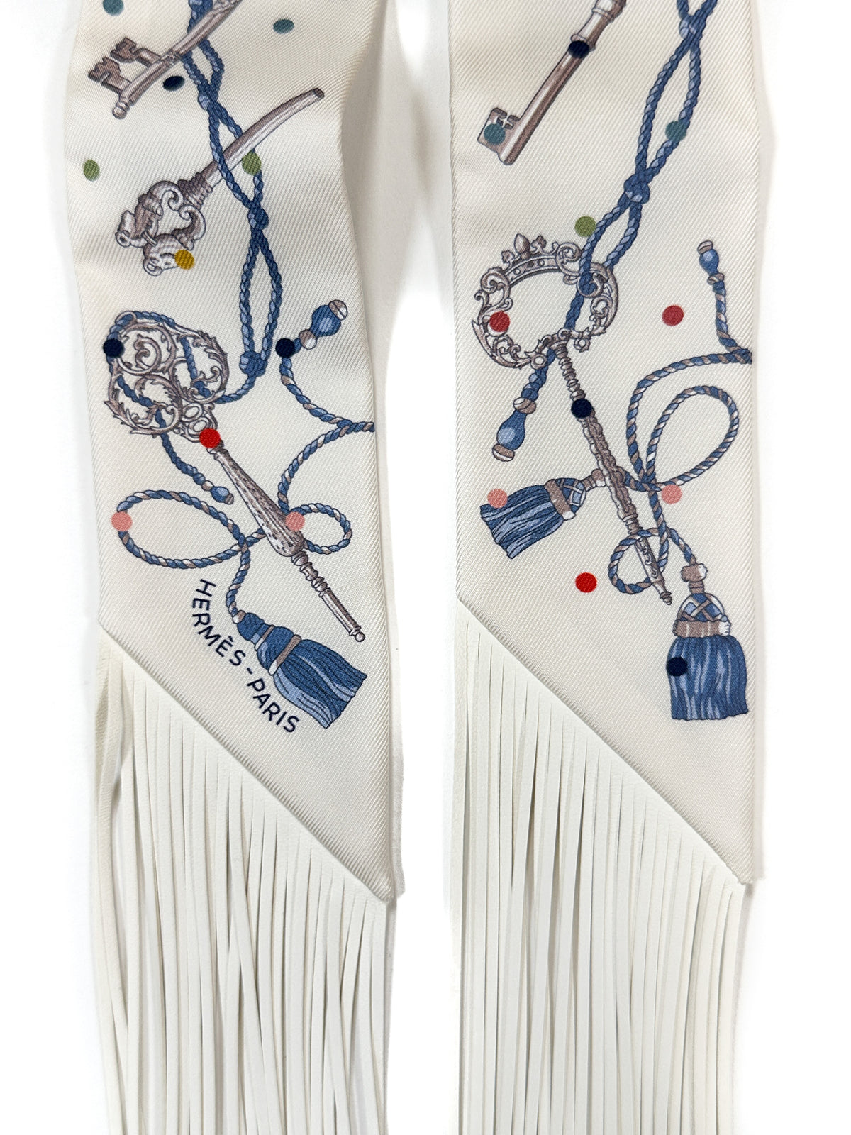 Hermès Les Cles au Pois Fringe Twilly