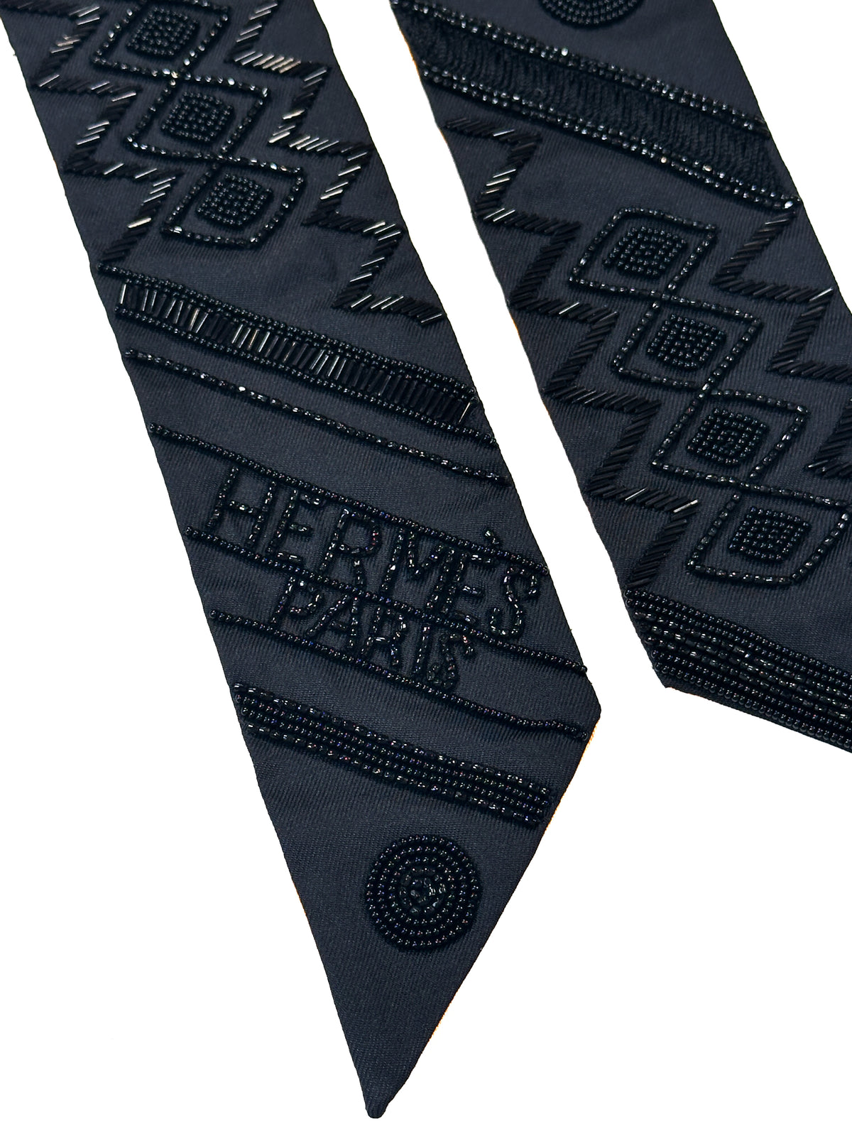 Hermès Exceptional Beaded Précieux Art Deco Twilly
