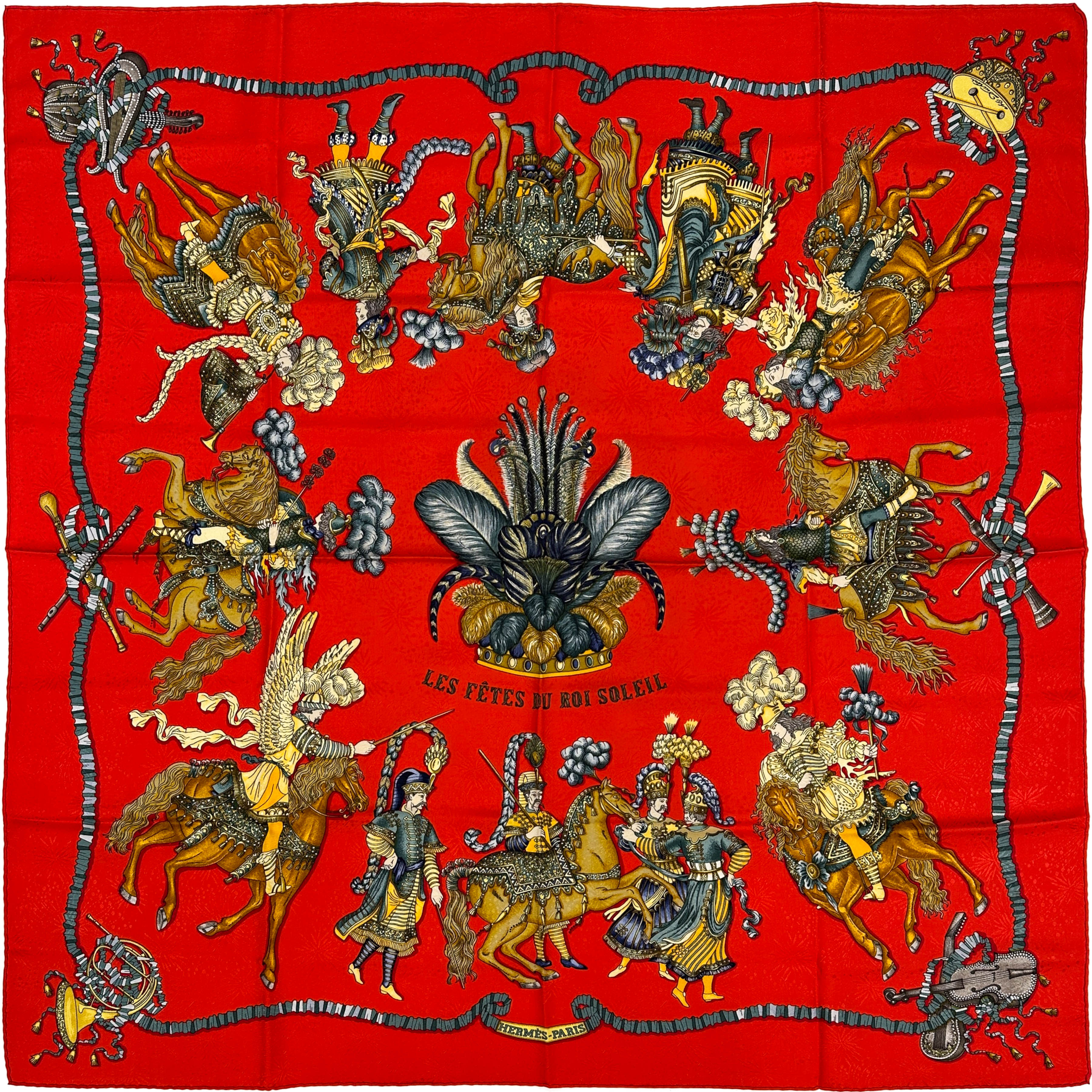 Hermès Les Fêtes du Roi Soleil Jacquard 90