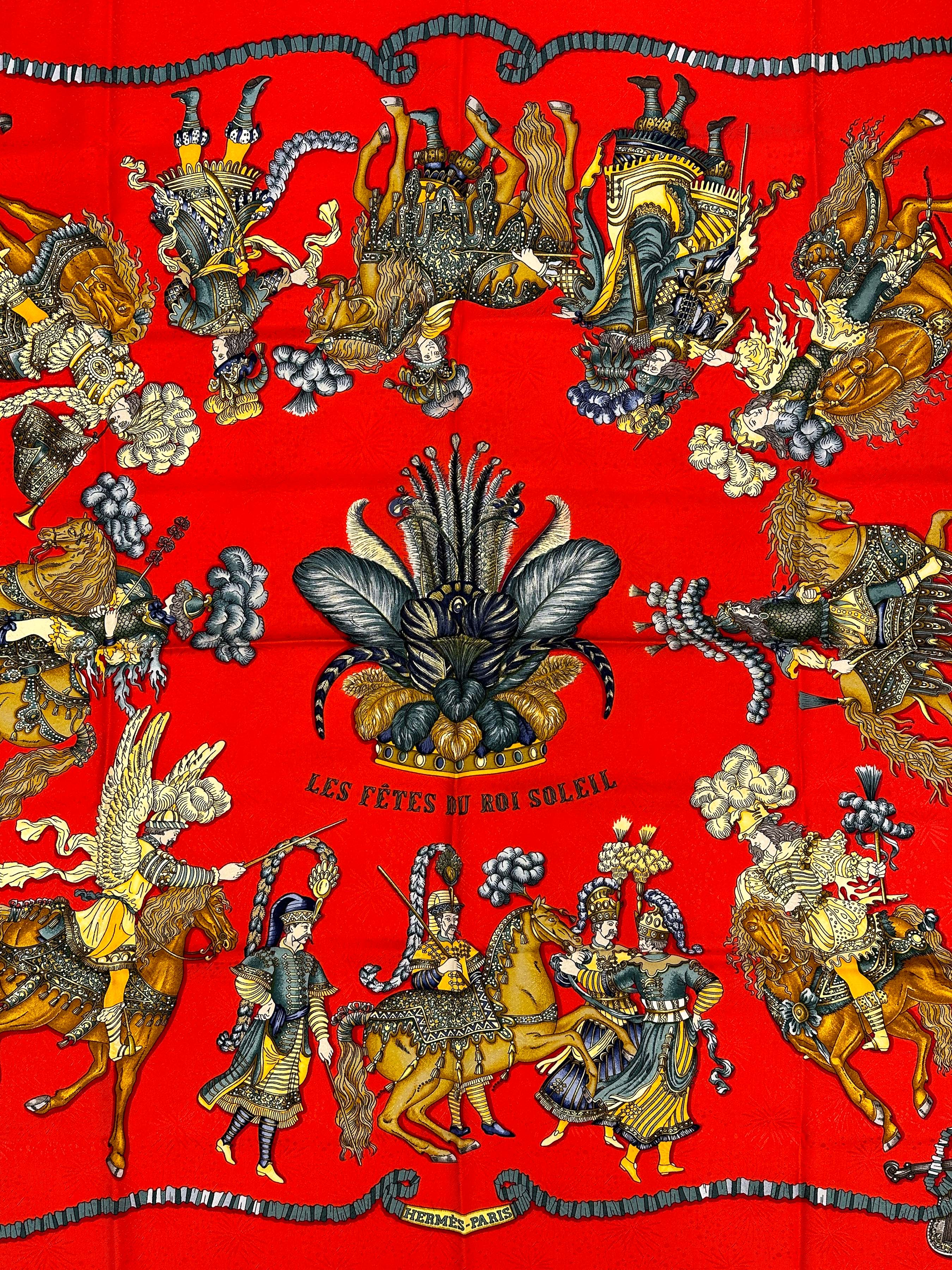 Hermès Les Fêtes du Roi Soleil Jacquard 90