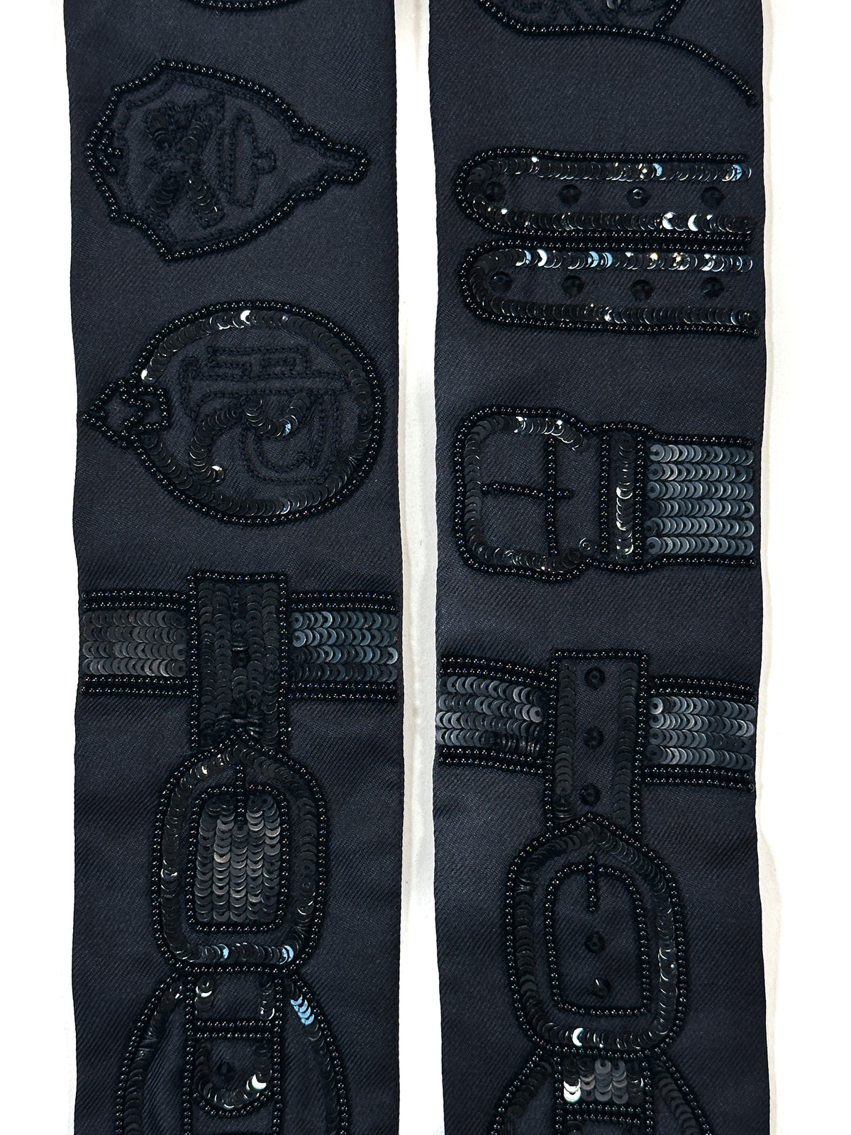 Hermès Harnais des Présidents Exceptional Beaded Twilly