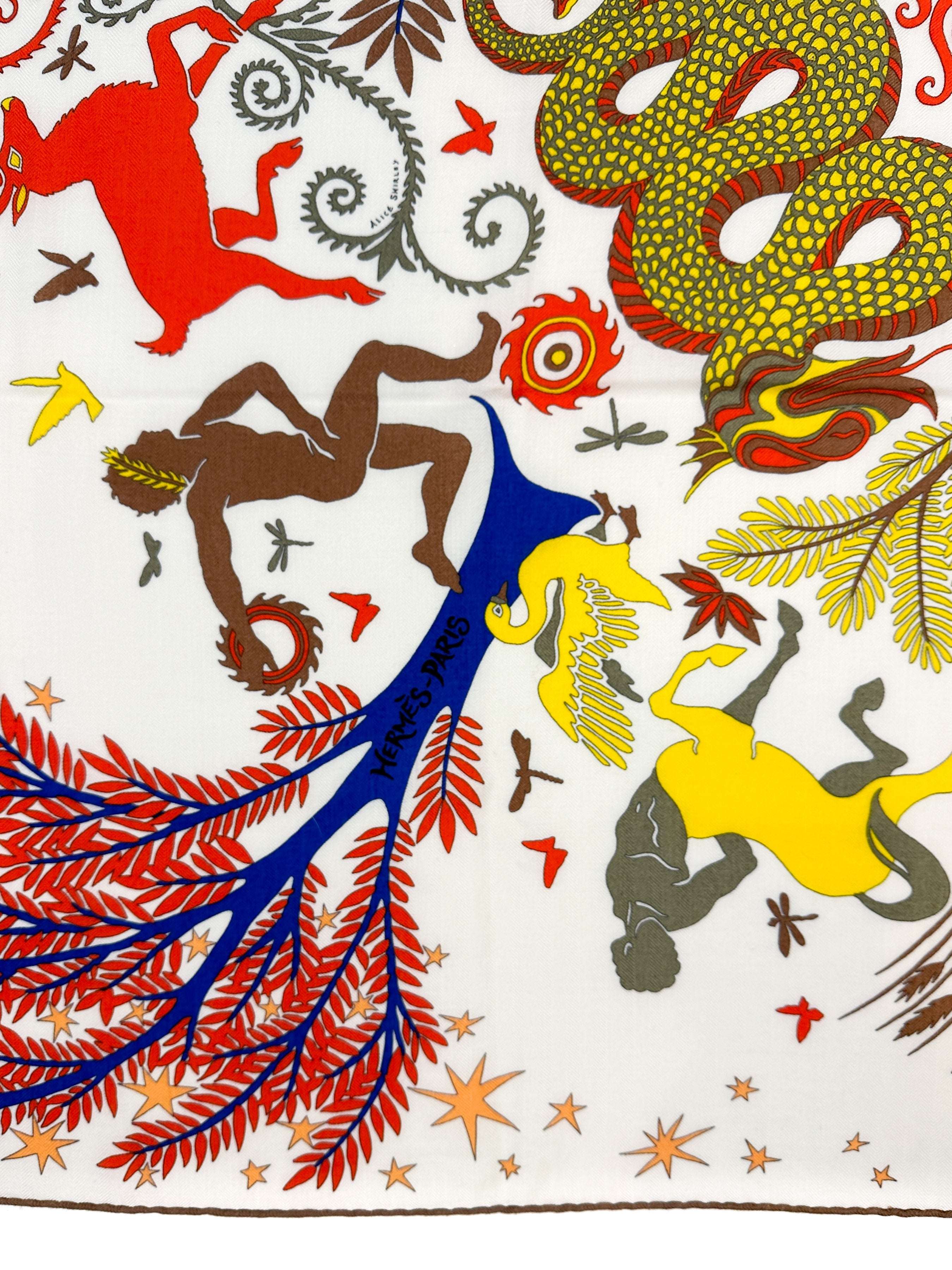 Hermès Sous le Charme d'Orphee Cashmere Silk 140