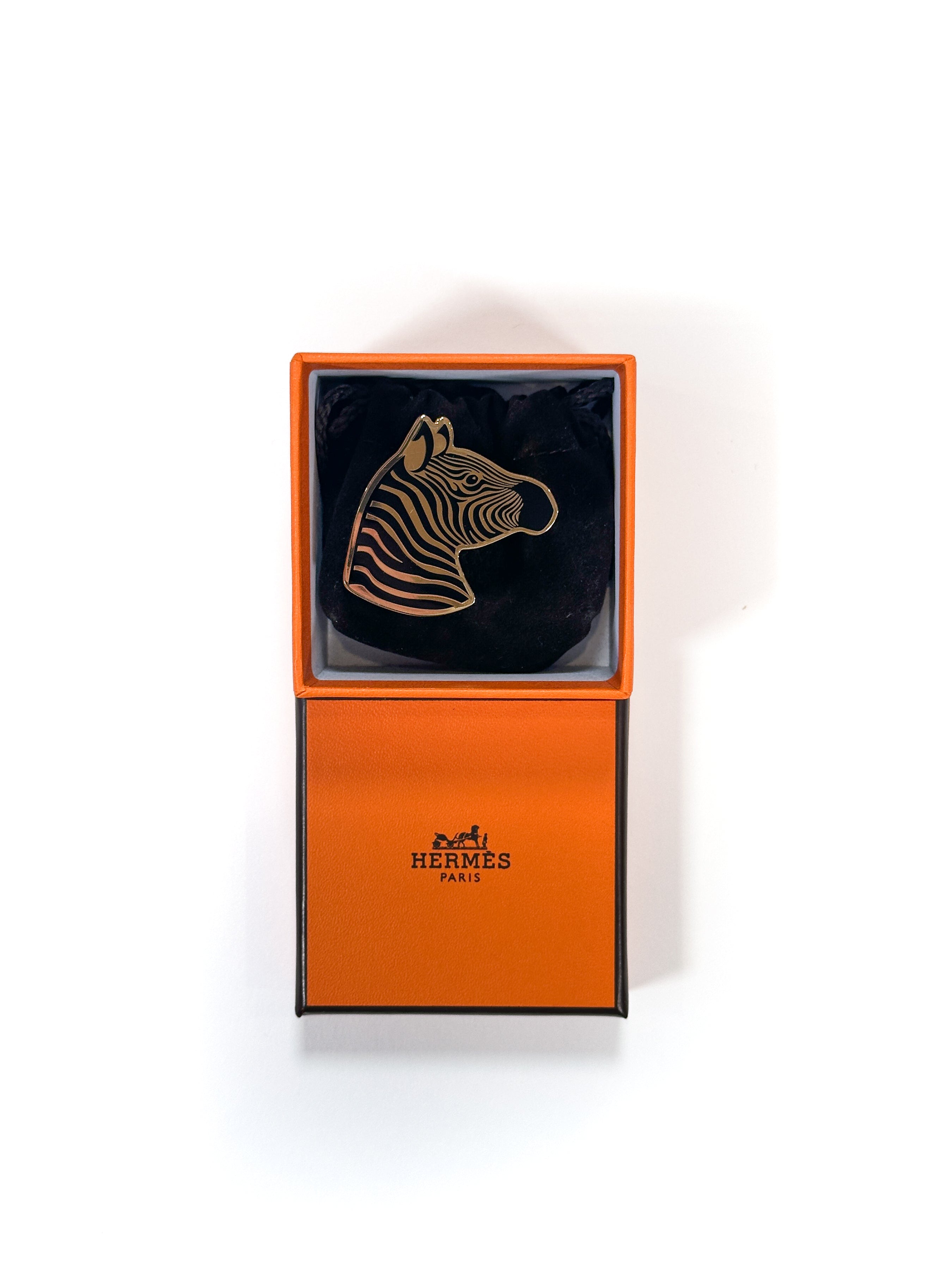 Hermès Zebra Scarf Ring