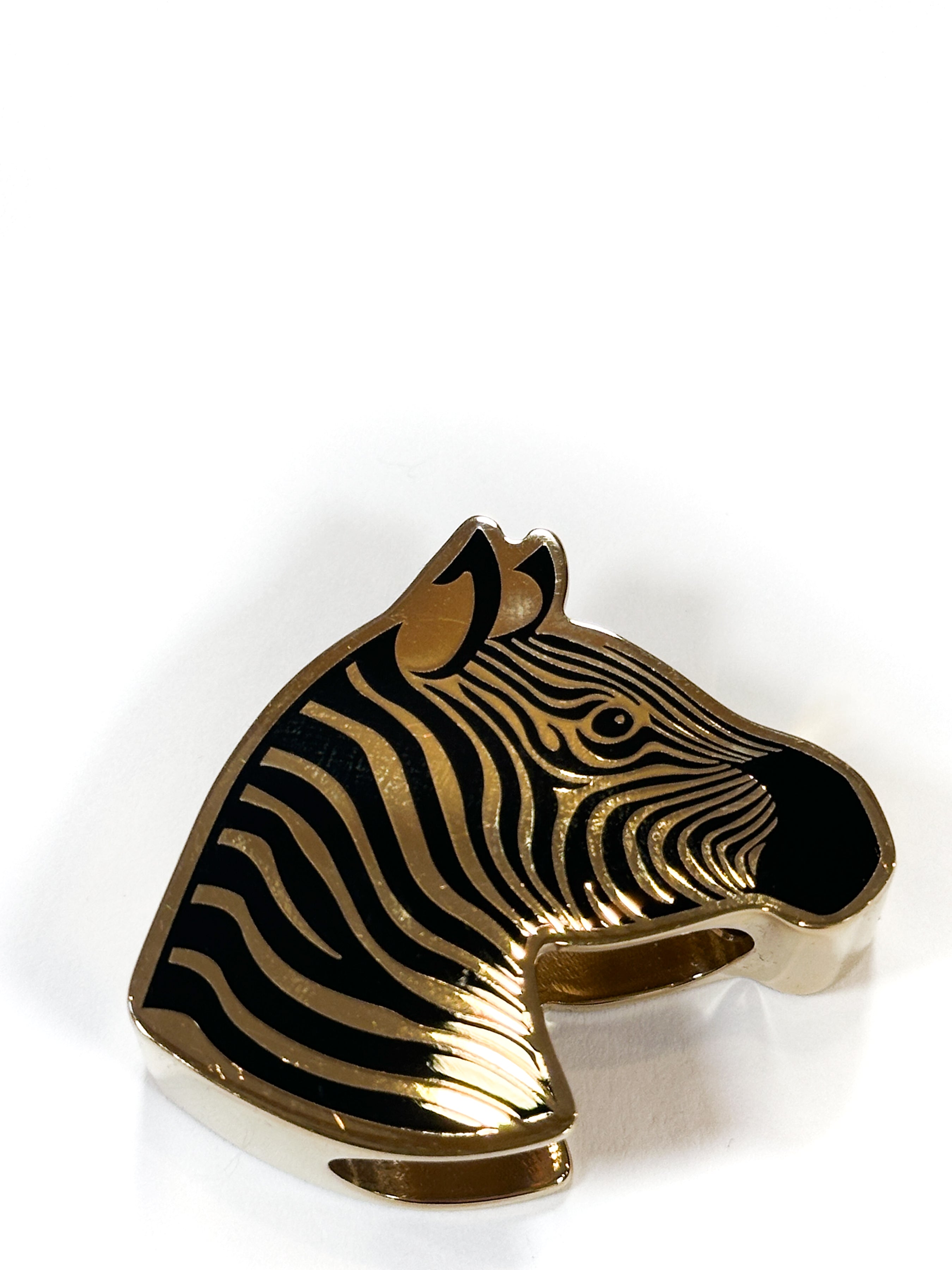 Hermès Zebra Scarf Ring
