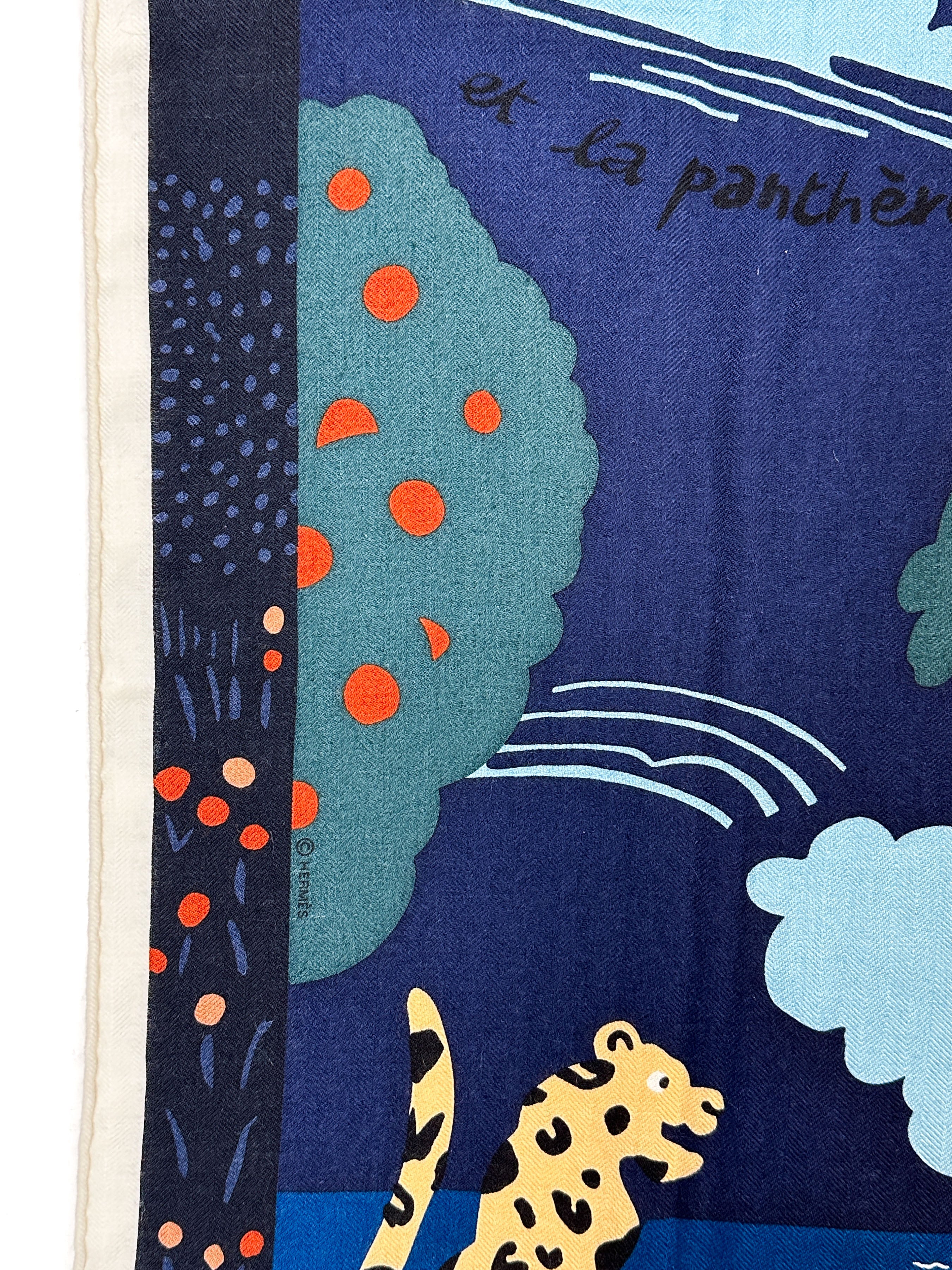 Hermès Le Livre d'Esope Cashmere Silk 140