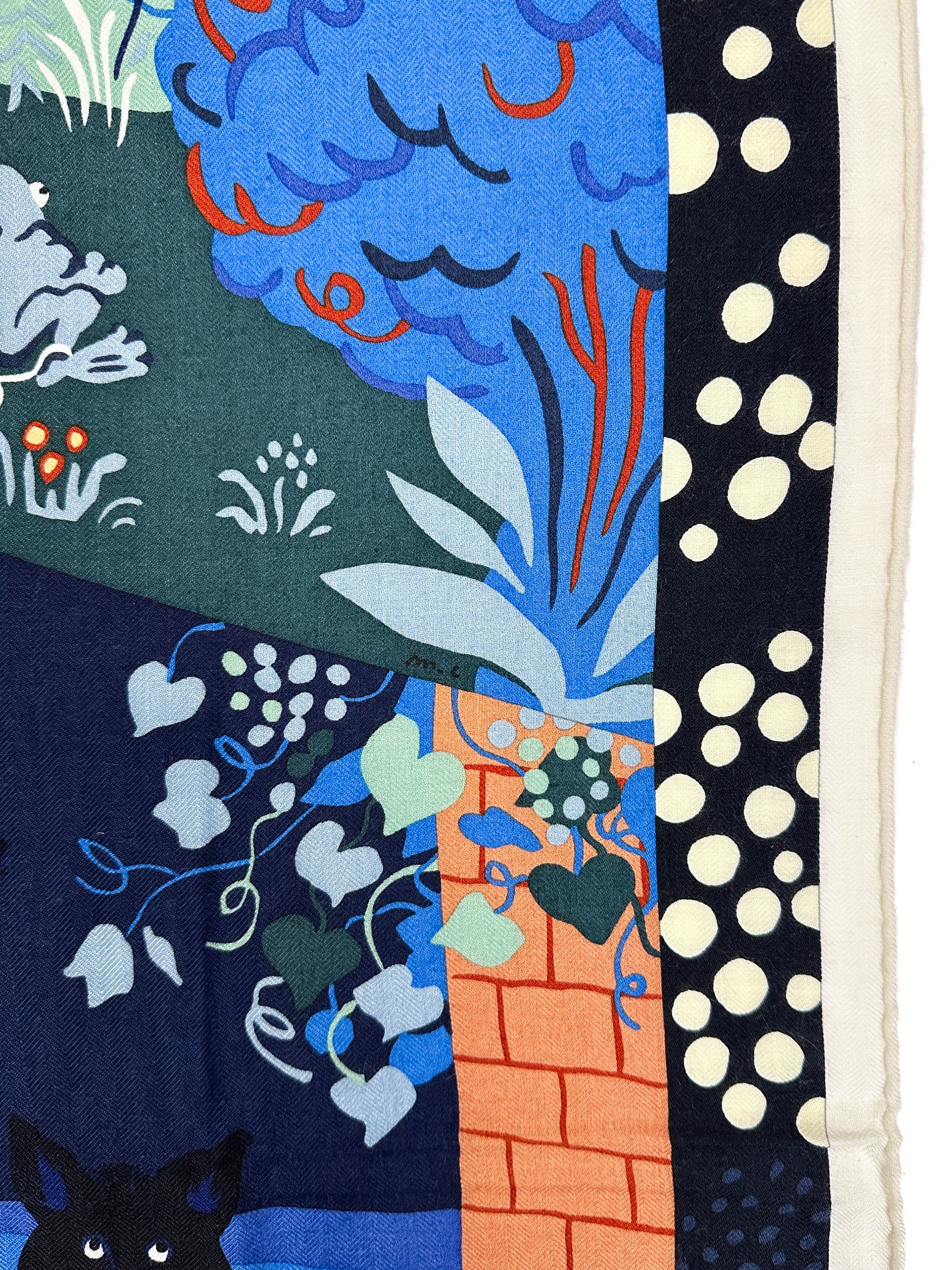 Hermès Le Livre d'Esope Cashmere Silk 140